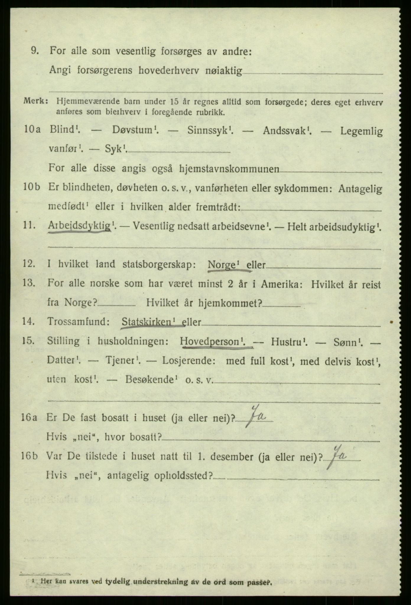 SAB, 1920 census for Kinn, 1920, p. 7726