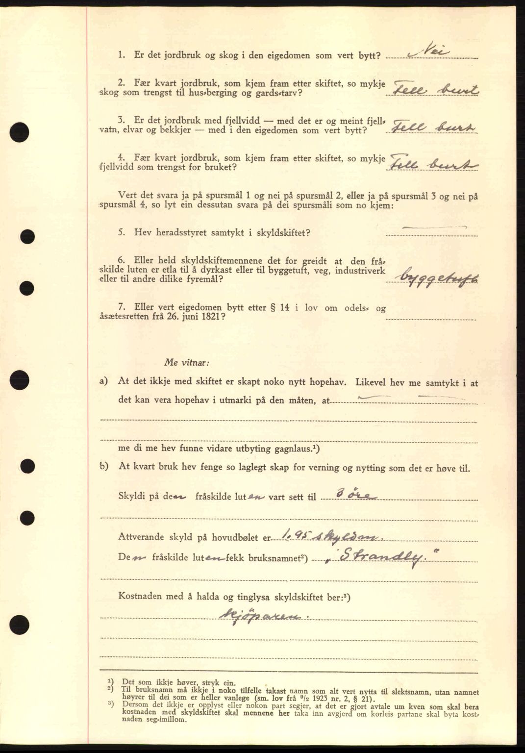 Nordre Sunnmøre sorenskriveri, SAT/A-0006/1/2/2C/2Ca: Mortgage book no. A11, 1941-1941, Diary no: : 1525/1941