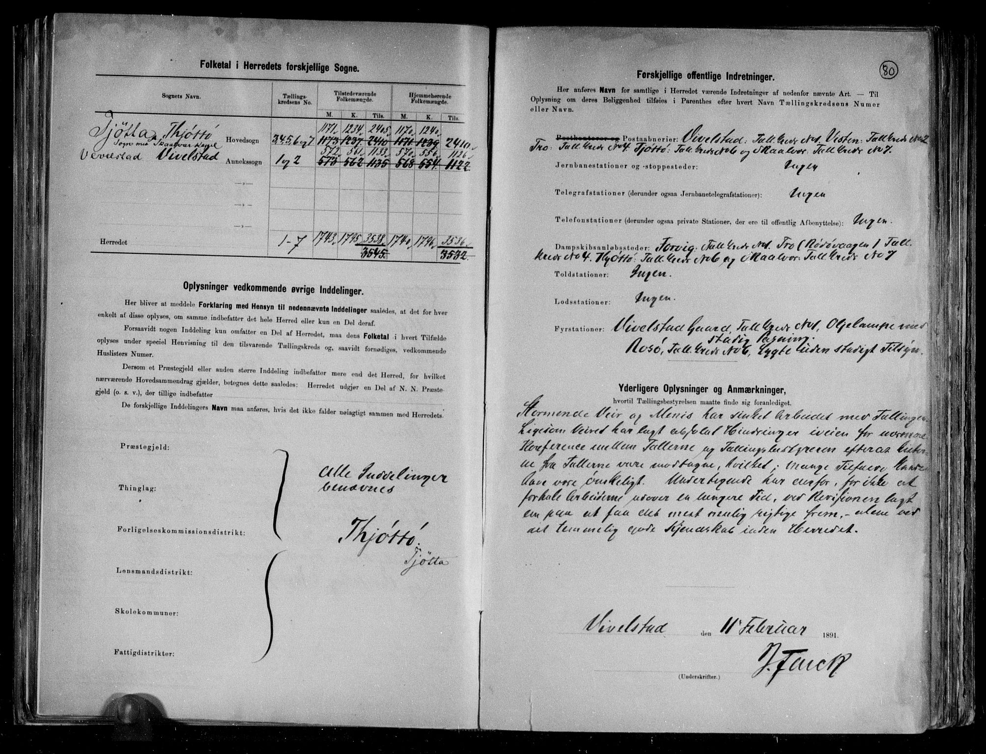 RA, 1891 census for 1817 Tjøtta, 1891, p. 3