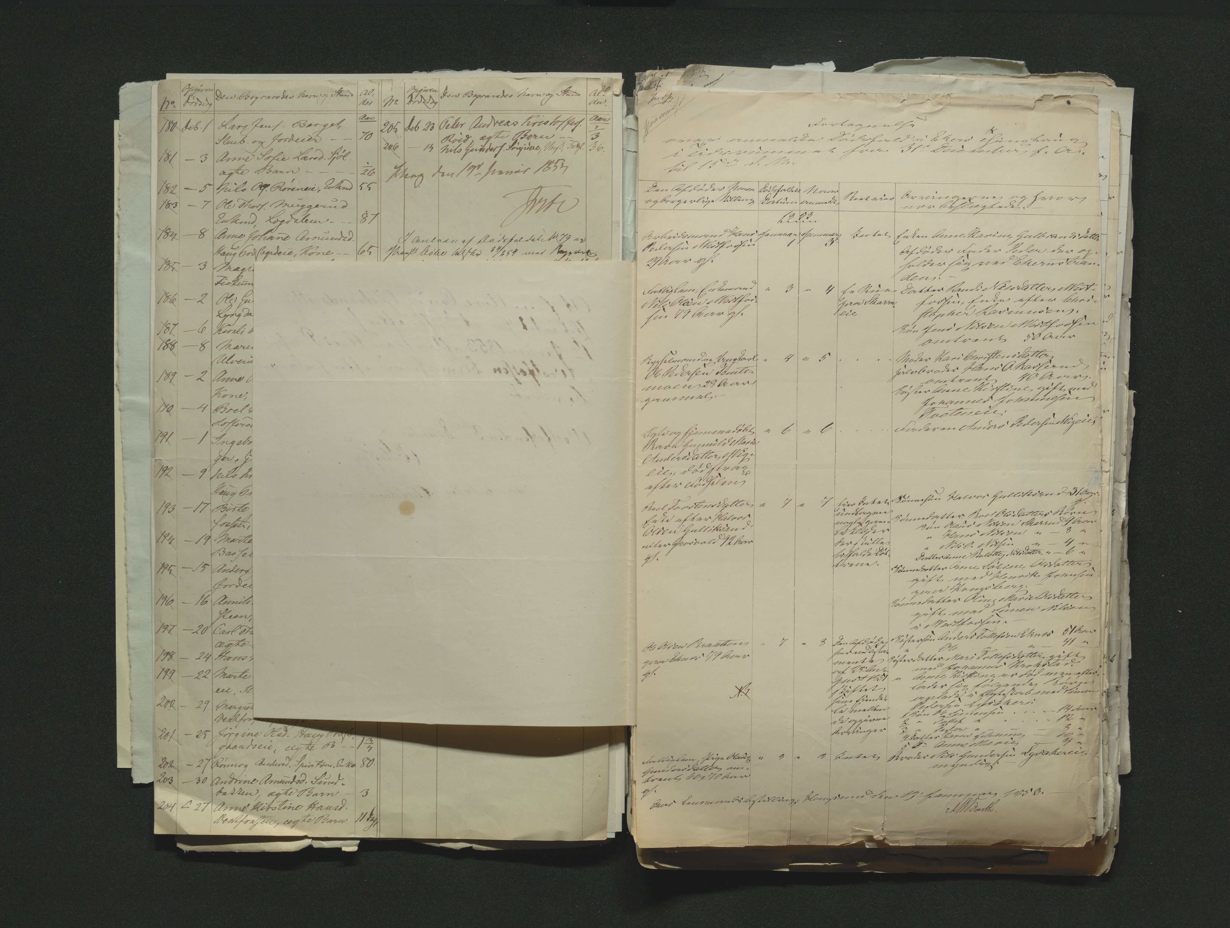 Eiker, Modum og Sigdal sorenskriveri, AV/SAKO-A-123/H/Ha/Hab/L0008: Dødsfallsmeldinger, 1850-1853