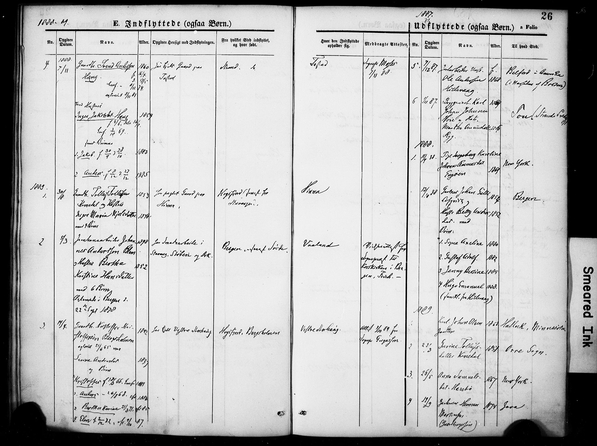 Hetland sokneprestkontor, SAST/A-101826/30/30BA/L0007: Parish register (official) no. A 7, 1870-1924, p. 26