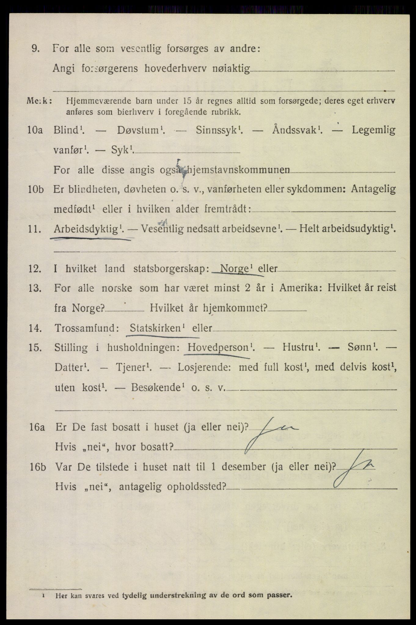 SAH, 1920 census for Nord-Aurdal, 1920, p. 3113