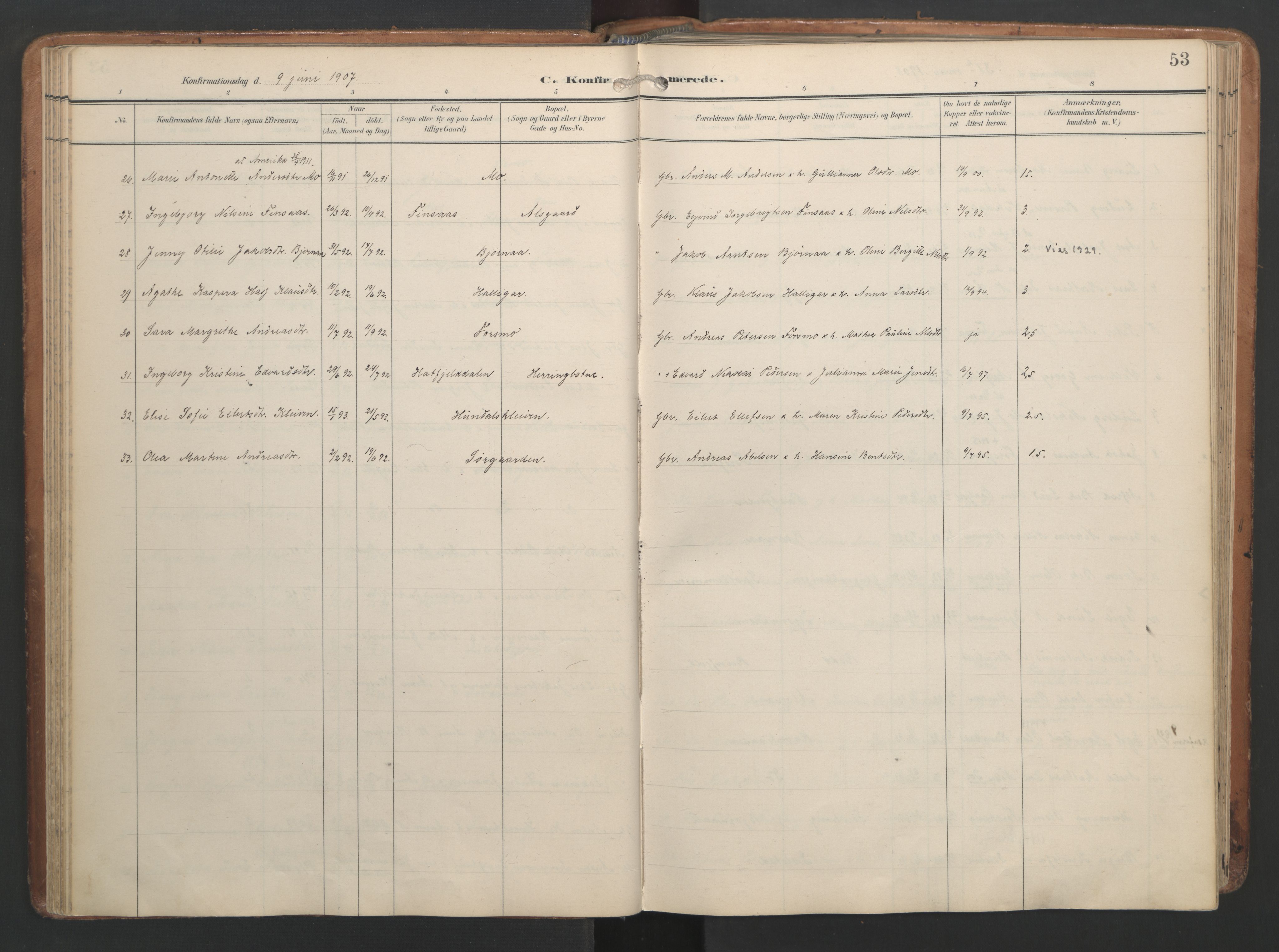 Ministerialprotokoller, klokkerbøker og fødselsregistre - Nordland, AV/SAT-A-1459/820/L0298: Parish register (official) no. 820A19, 1897-1915, p. 53