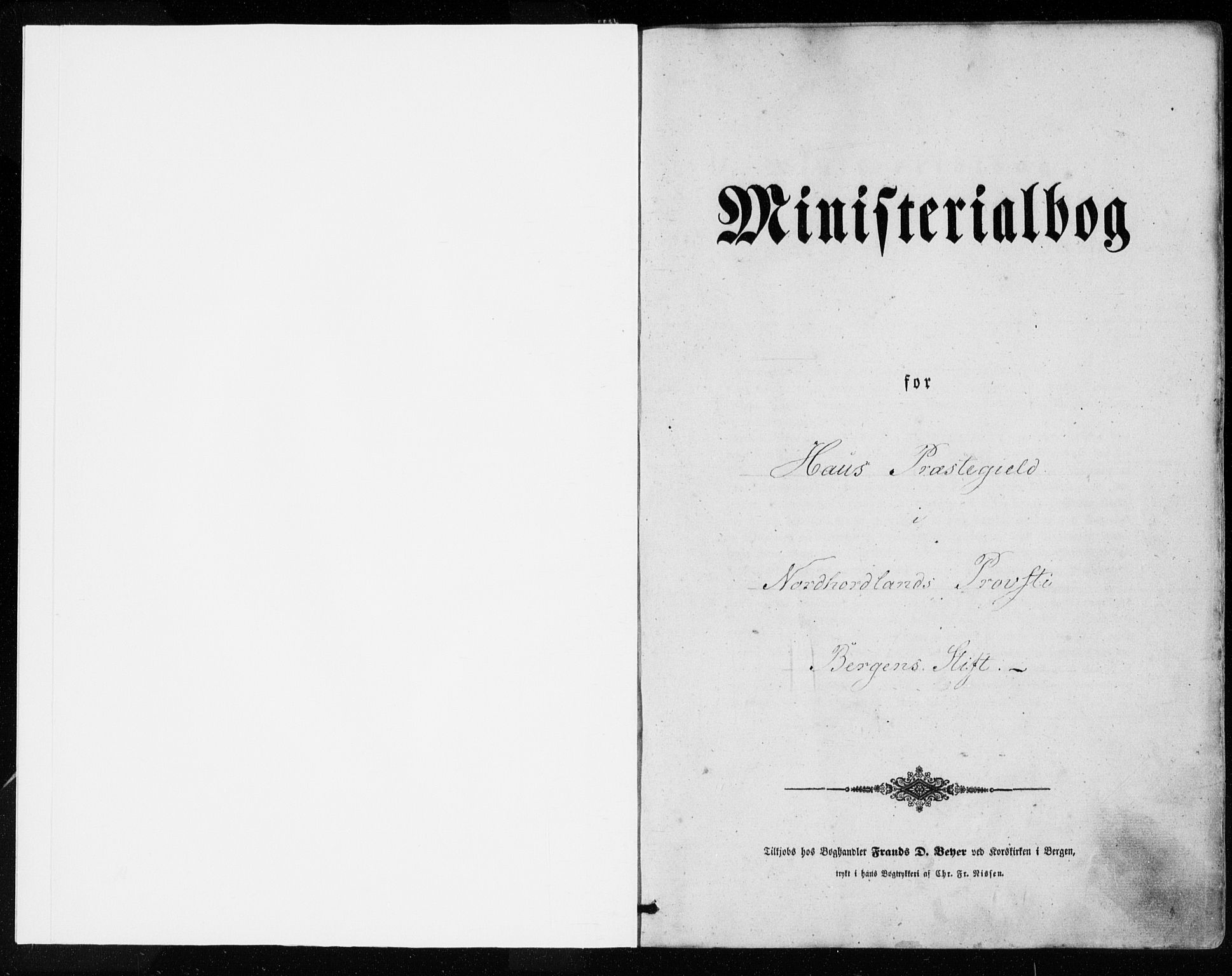 Haus sokneprestembete, SAB/A-75601/H/Haa: Parish register (official) no. A 16 I, 1848-1857