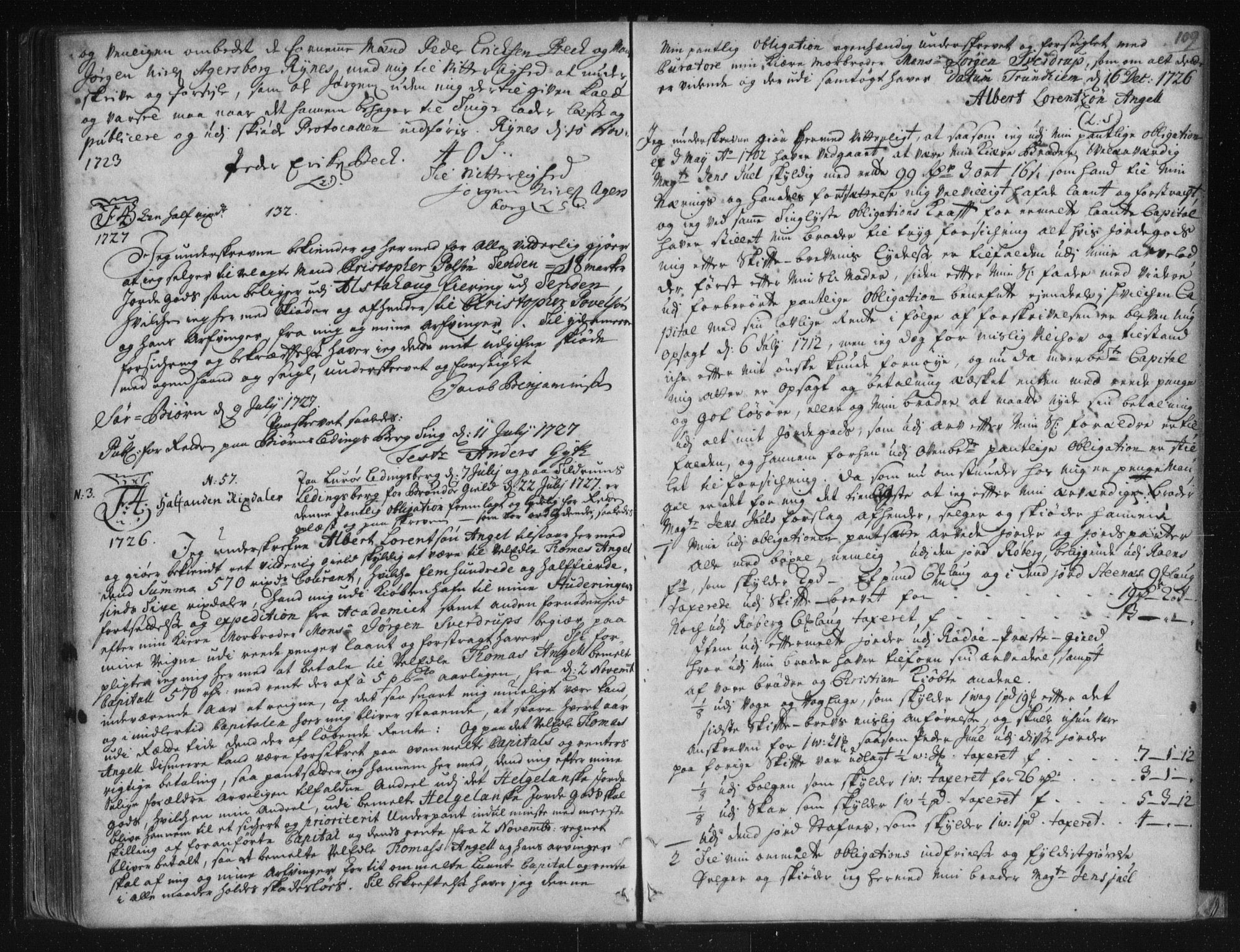 Helgeland sorenskriveri, SAT/A-0004/2/2C/L0001: Mortgage book no. 1a, 1700-1729, p. 109