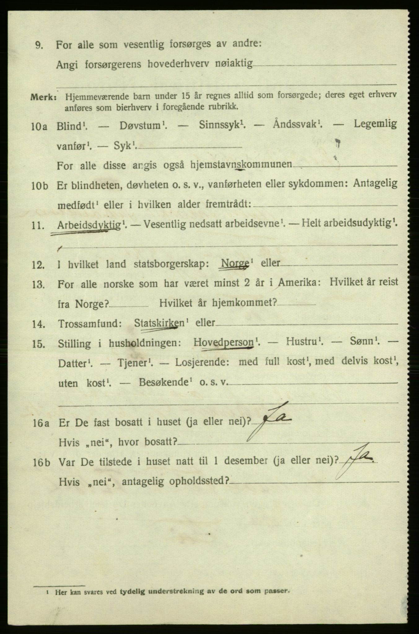SAO, 1920 census for Fredrikshald, 1920, p. 28851