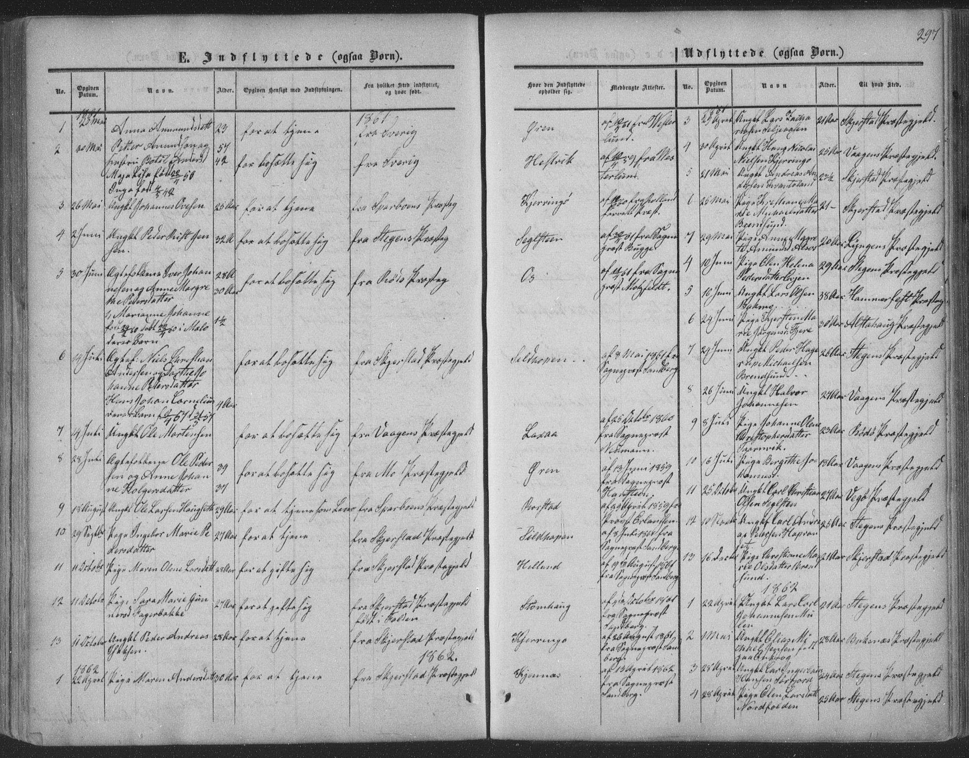 Ministerialprotokoller, klokkerbøker og fødselsregistre - Nordland, AV/SAT-A-1459/853/L0770: Parish register (official) no. 853A09, 1857-1870, p. 297