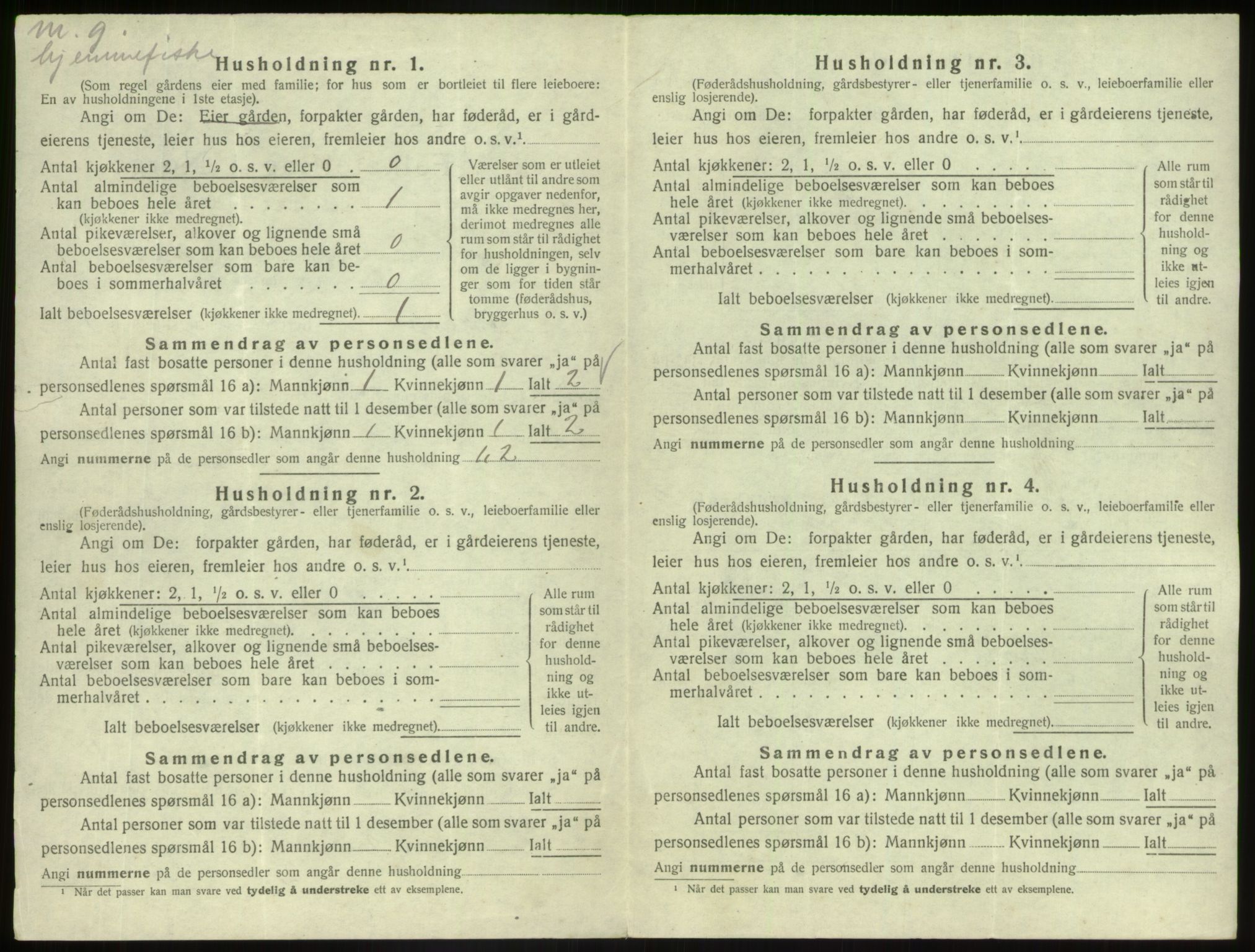 SAB, 1920 census for Askvoll, 1920, p. 522