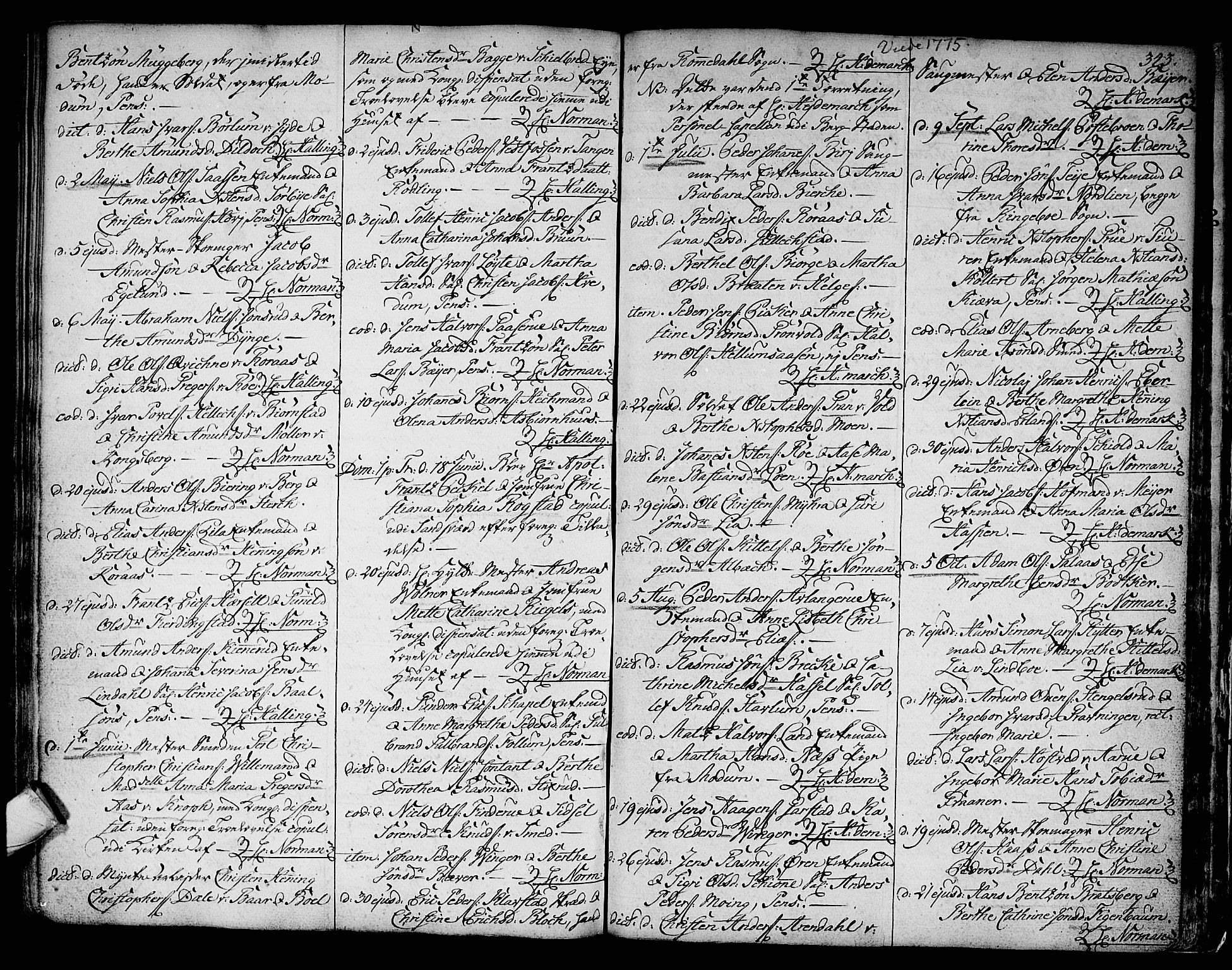 Kongsberg kirkebøker, AV/SAKO-A-22/F/Fa/L0005: Parish register (official) no. I 5, 1769-1782, p. 343