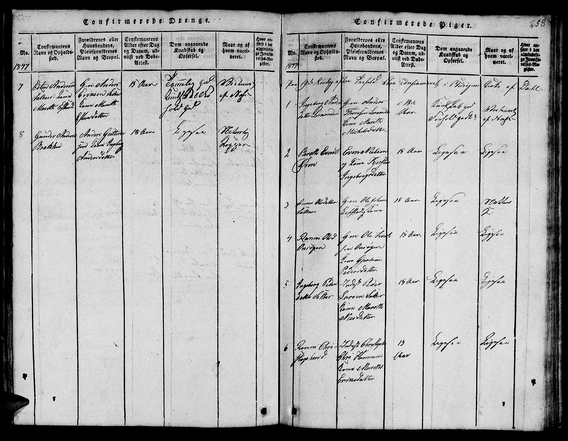 Ministerialprotokoller, klokkerbøker og fødselsregistre - Sør-Trøndelag, SAT/A-1456/666/L0788: Parish register (copy) no. 666C01, 1816-1847, p. 258