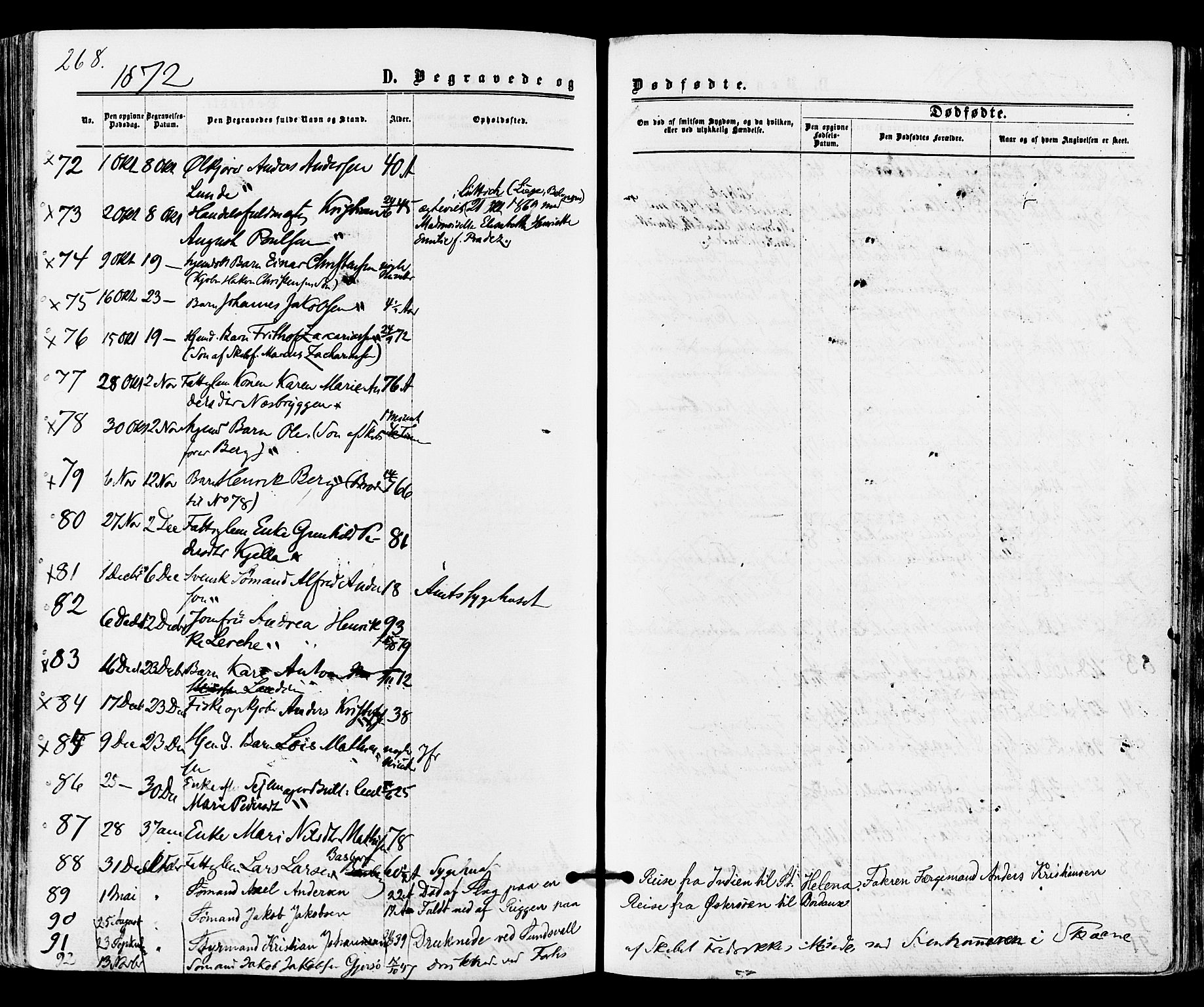 Tønsberg kirkebøker, AV/SAKO-A-330/F/Fa/L0009: Parish register (official) no. I 9, 1865-1873, p. 268