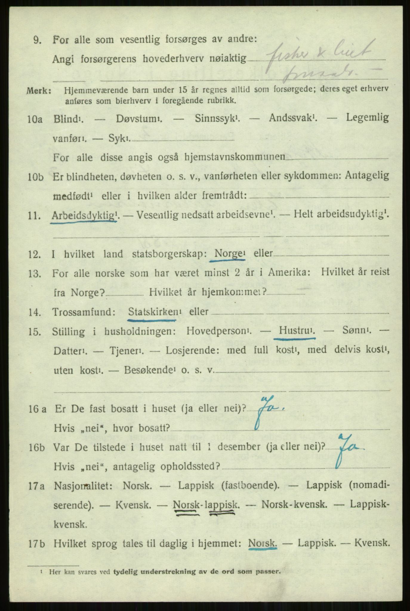 SATØ, 1920 census for Skjervøy, 1920, p. 5564