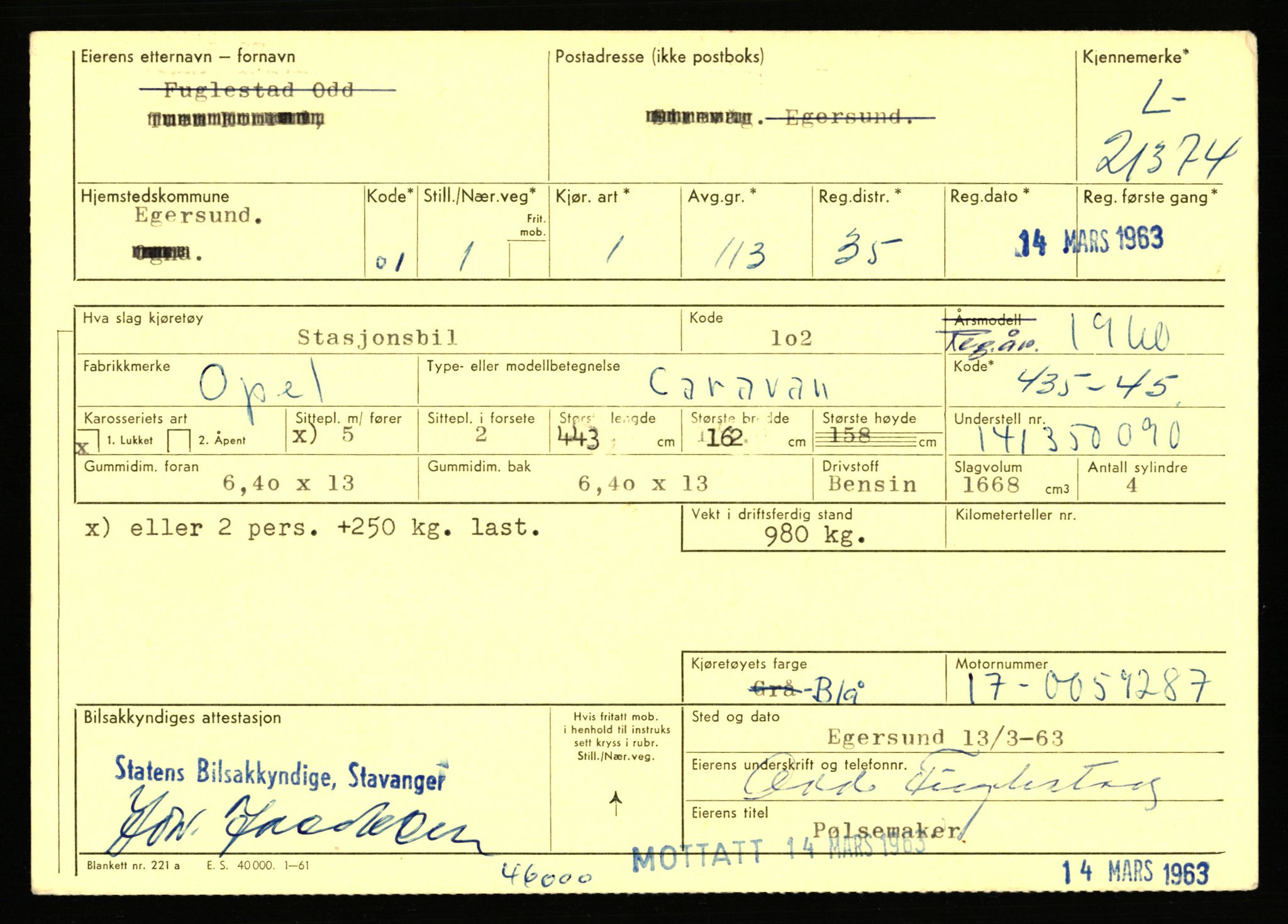 Stavanger trafikkstasjon, AV/SAST-A-101942/0/F/L0037: L-20500 - L-21499, 1930-1971, p. 2101