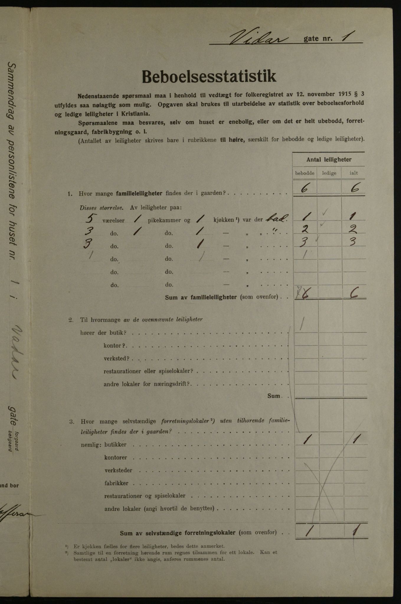 OBA, Municipal Census 1923 for Kristiania, 1923, p. 136341