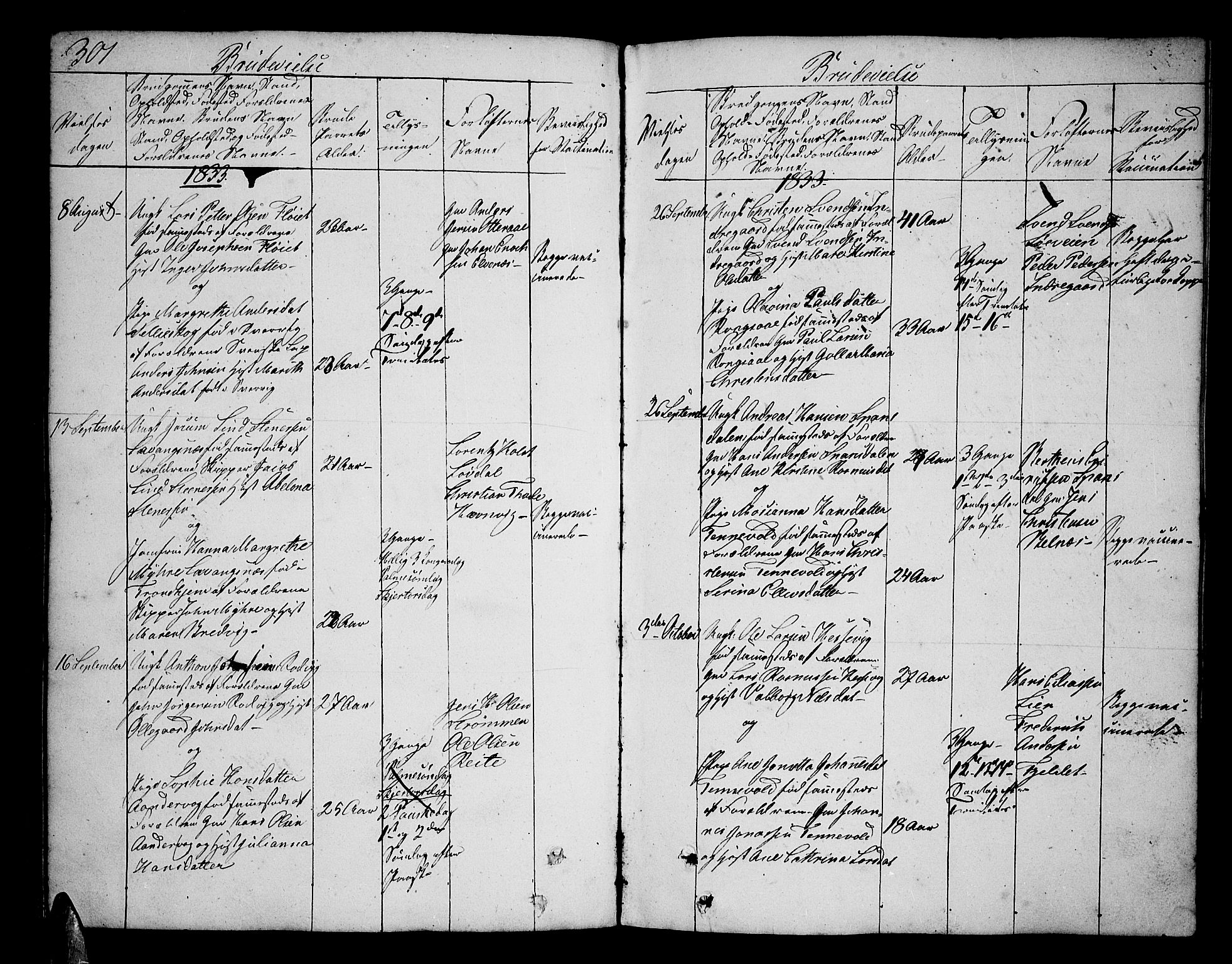 Ibestad sokneprestembete, AV/SATØ-S-0077/H/Ha/Hab/L0003klokker: Parish register (copy) no. 3, 1833-1852, p. 301