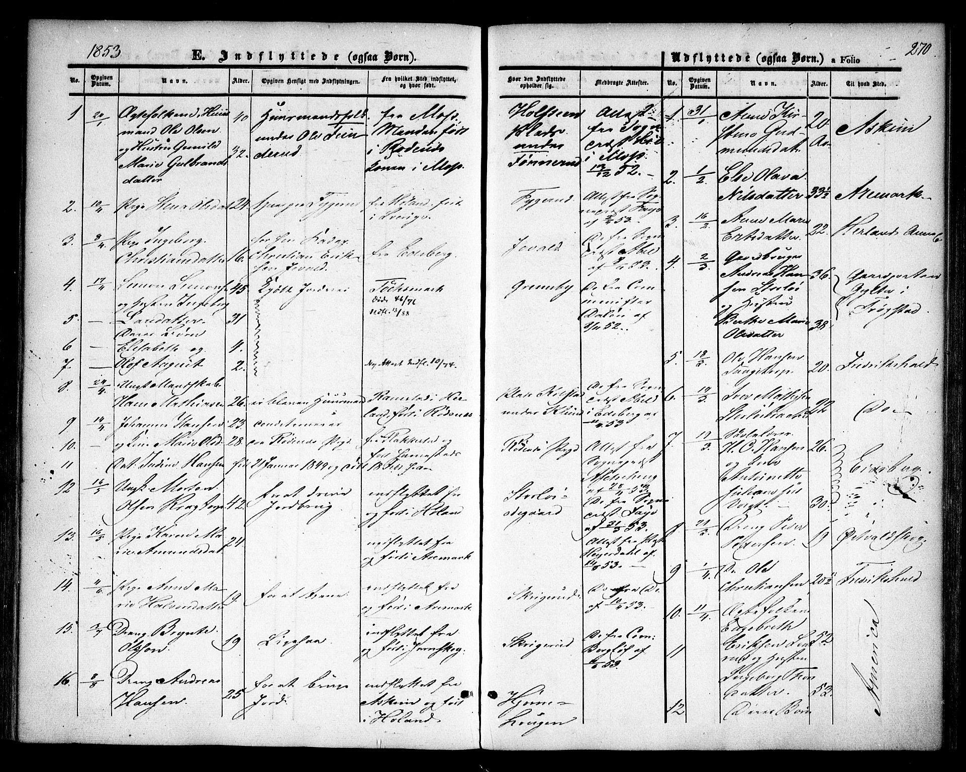 Rødenes prestekontor Kirkebøker, AV/SAO-A-2005/F/Fa/L0006: Parish register (official) no. I 6, 1850-1859, p. 270