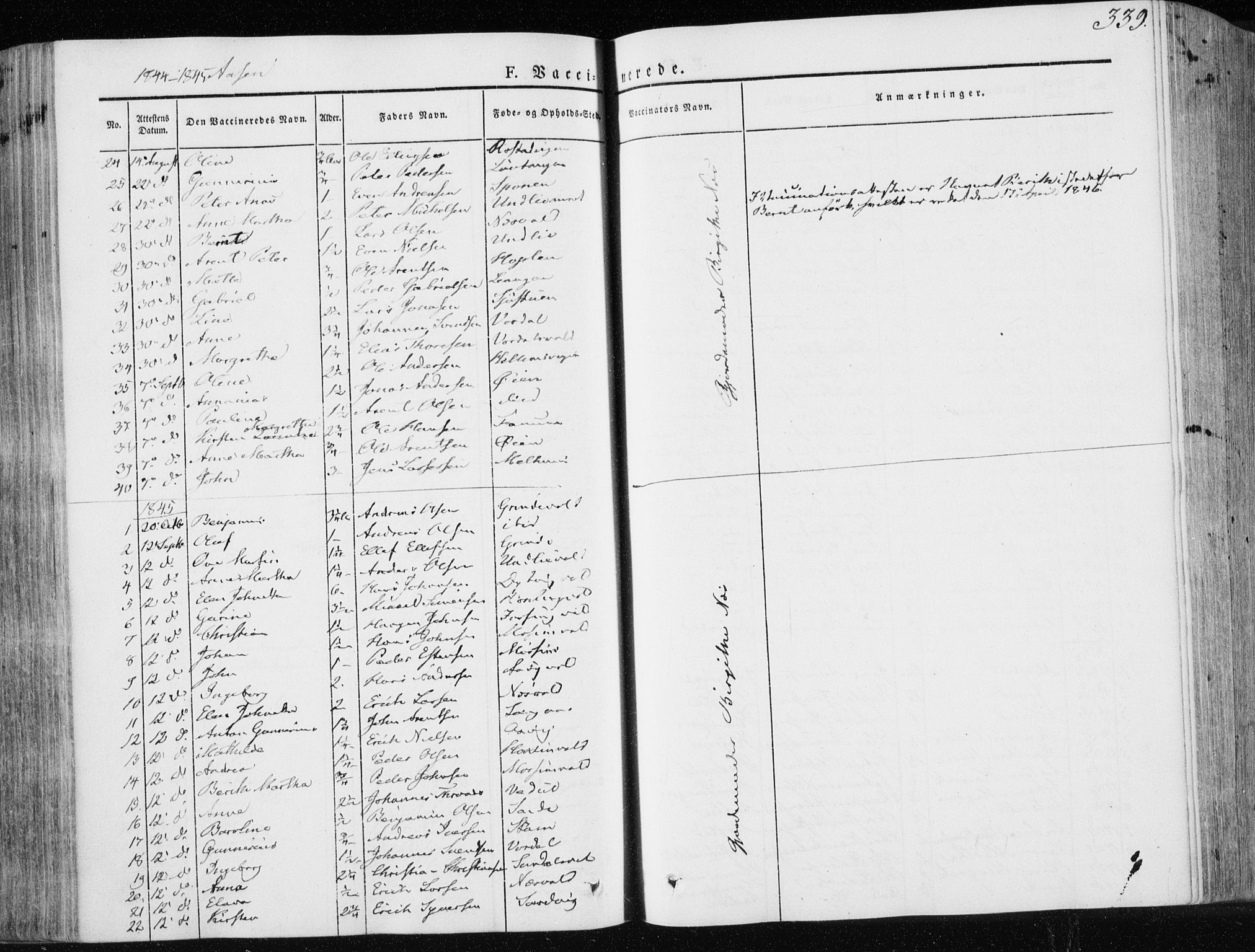 Ministerialprotokoller, klokkerbøker og fødselsregistre - Nord-Trøndelag, SAT/A-1458/713/L0115: Parish register (official) no. 713A06, 1838-1851, p. 339