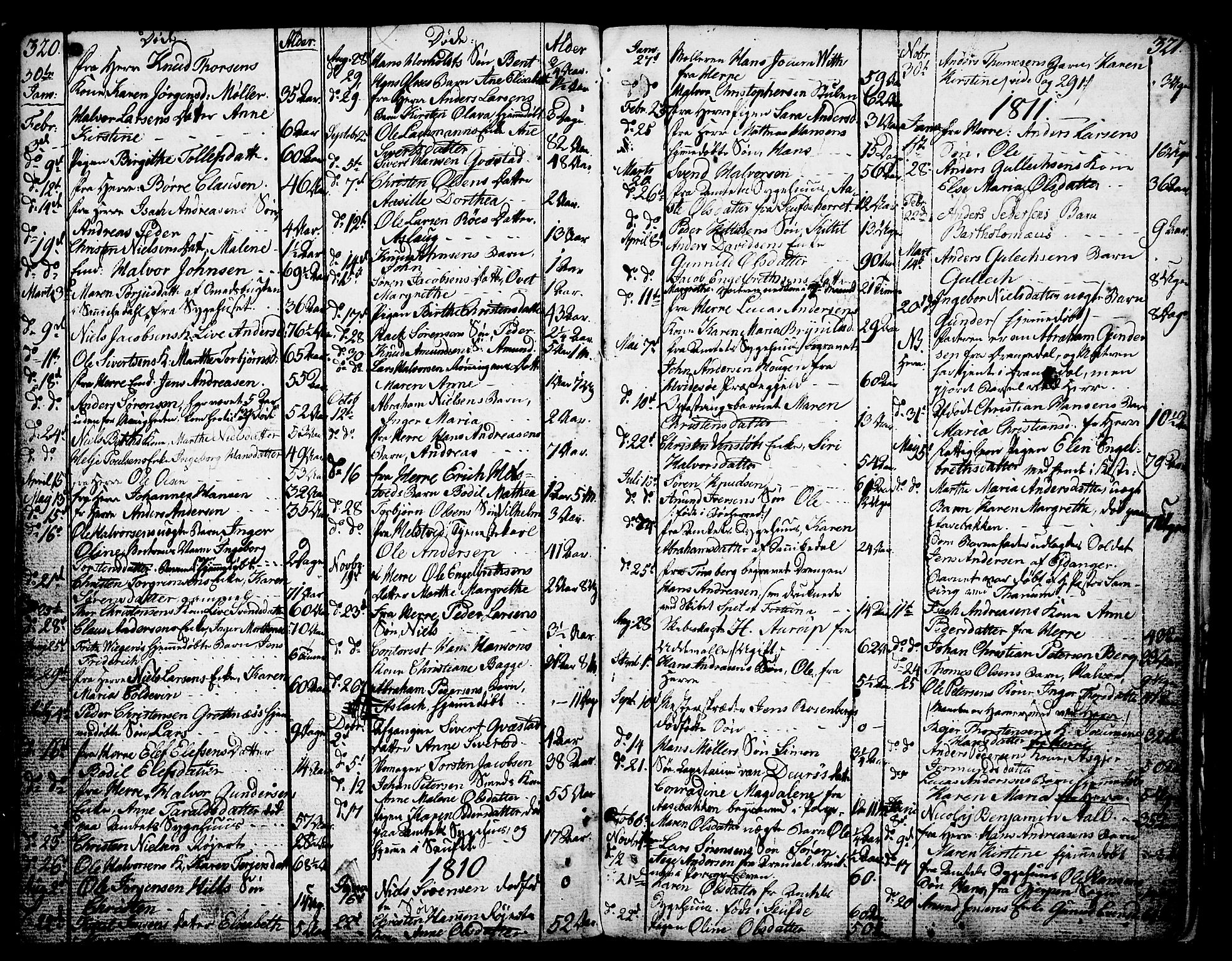 Porsgrunn kirkebøker , AV/SAKO-A-104/F/Fa/L0002: Parish register (official) no. 2, 1764-1814, p. 320-321