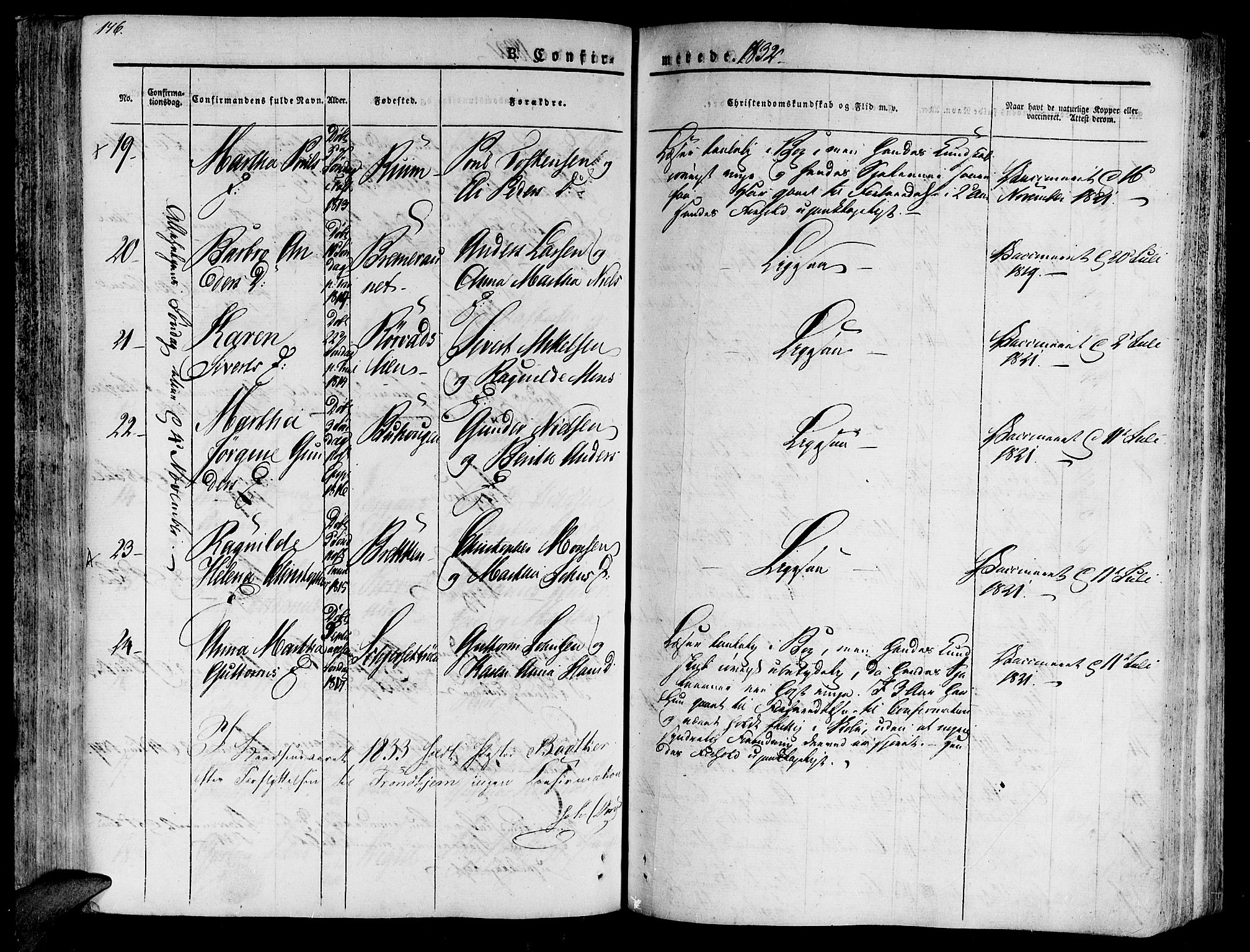 Ministerialprotokoller, klokkerbøker og fødselsregistre - Nord-Trøndelag, AV/SAT-A-1458/701/L0006: Parish register (official) no. 701A06, 1825-1841, p. 176