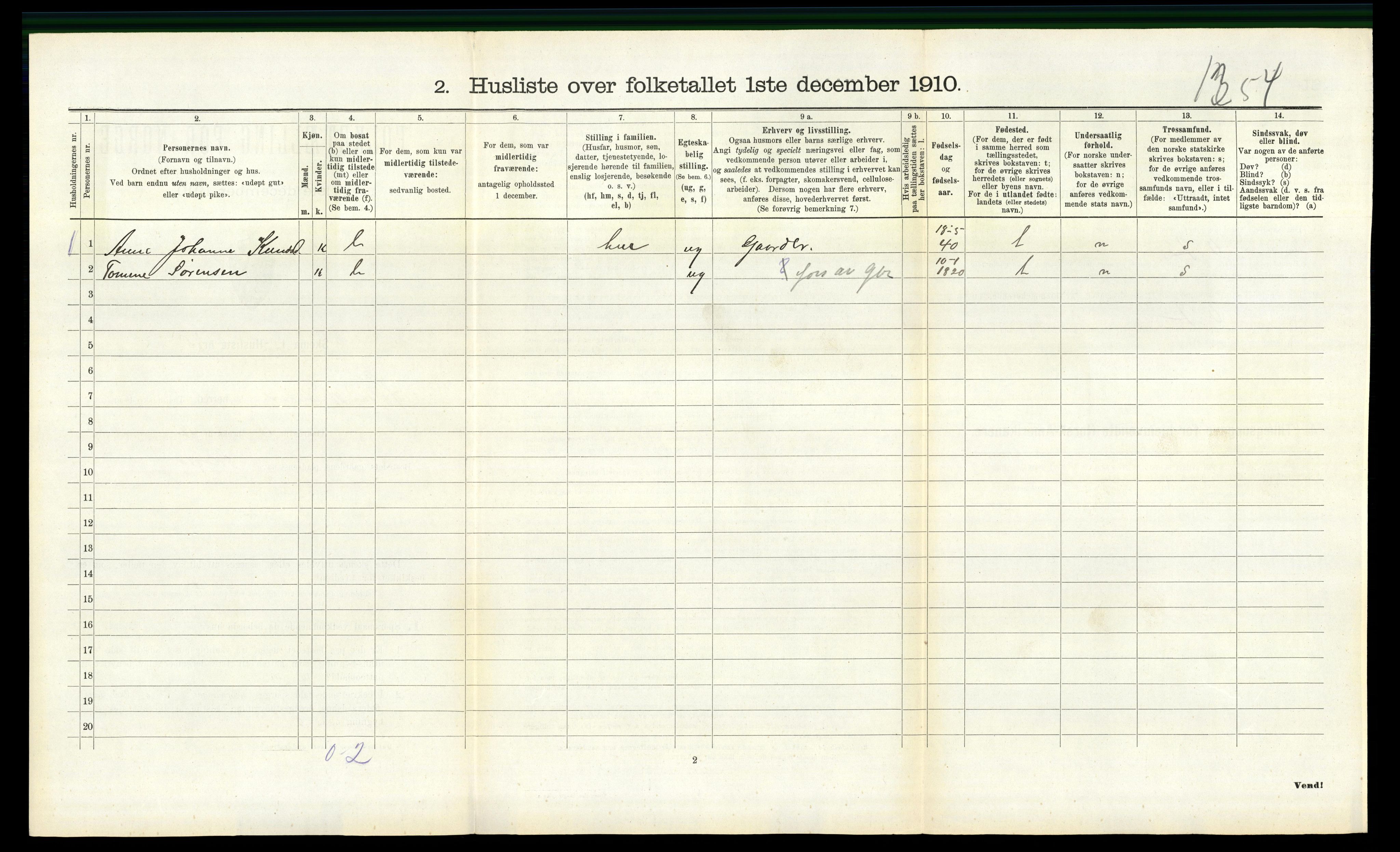 RA, 1910 census for Halse og Harkmark, 1910, p. 1099