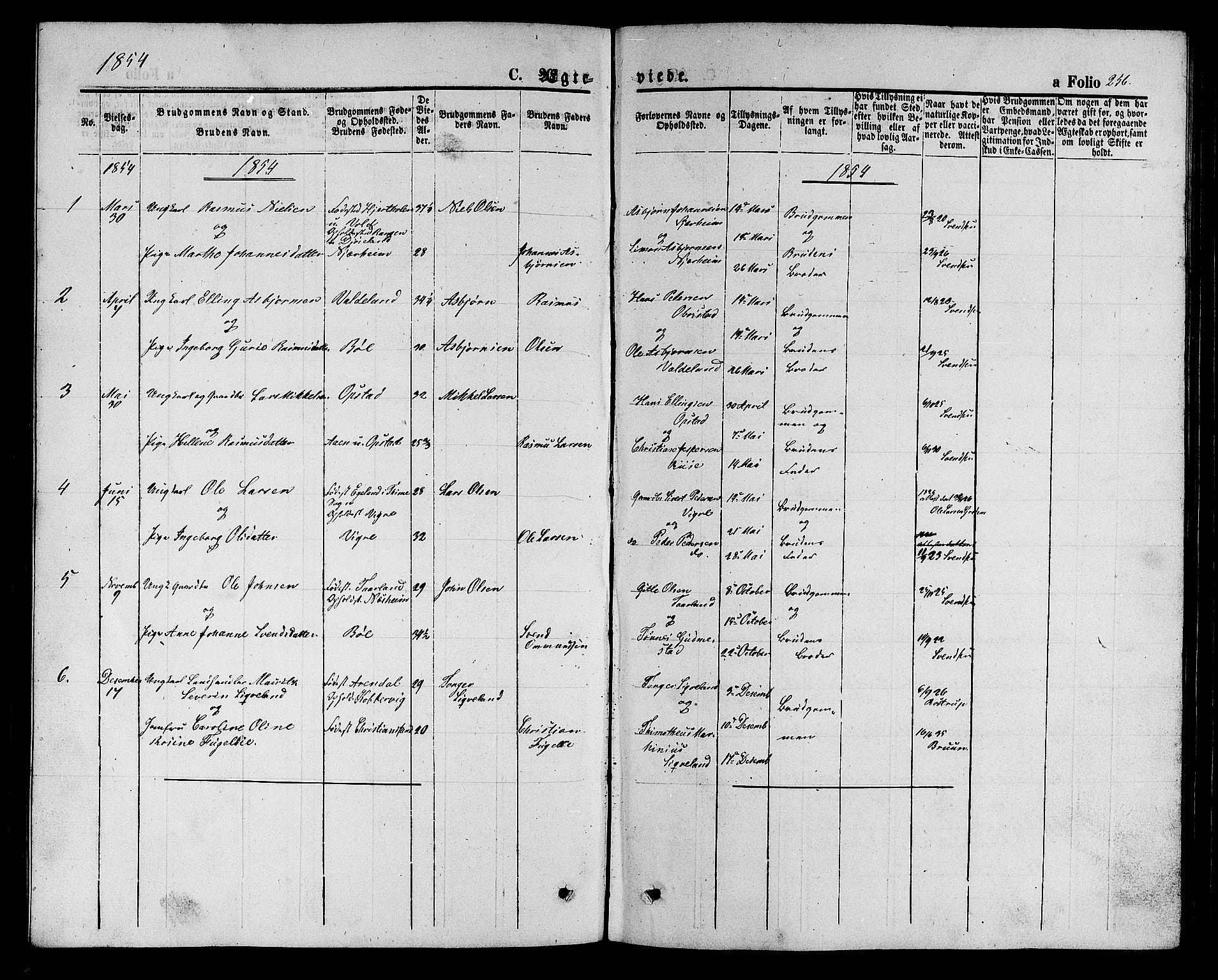 Hå sokneprestkontor, AV/SAST-A-101801/001/30BB/L0001: Parish register (copy) no. B 1, 1854-1883, p. 256