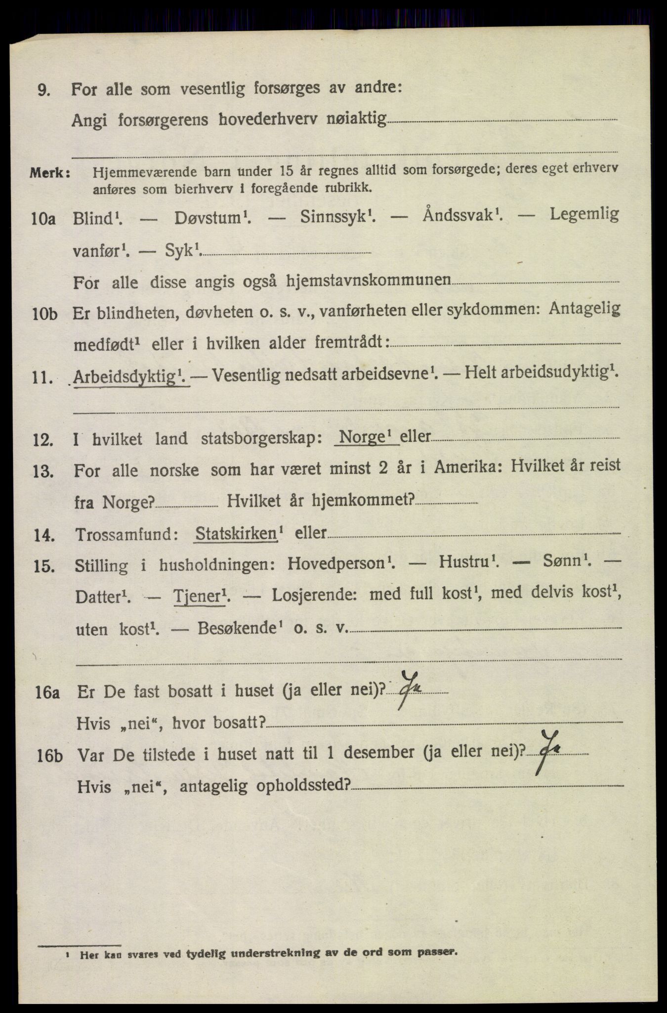 SAH, 1920 census for Trysil, 1920, p. 3562