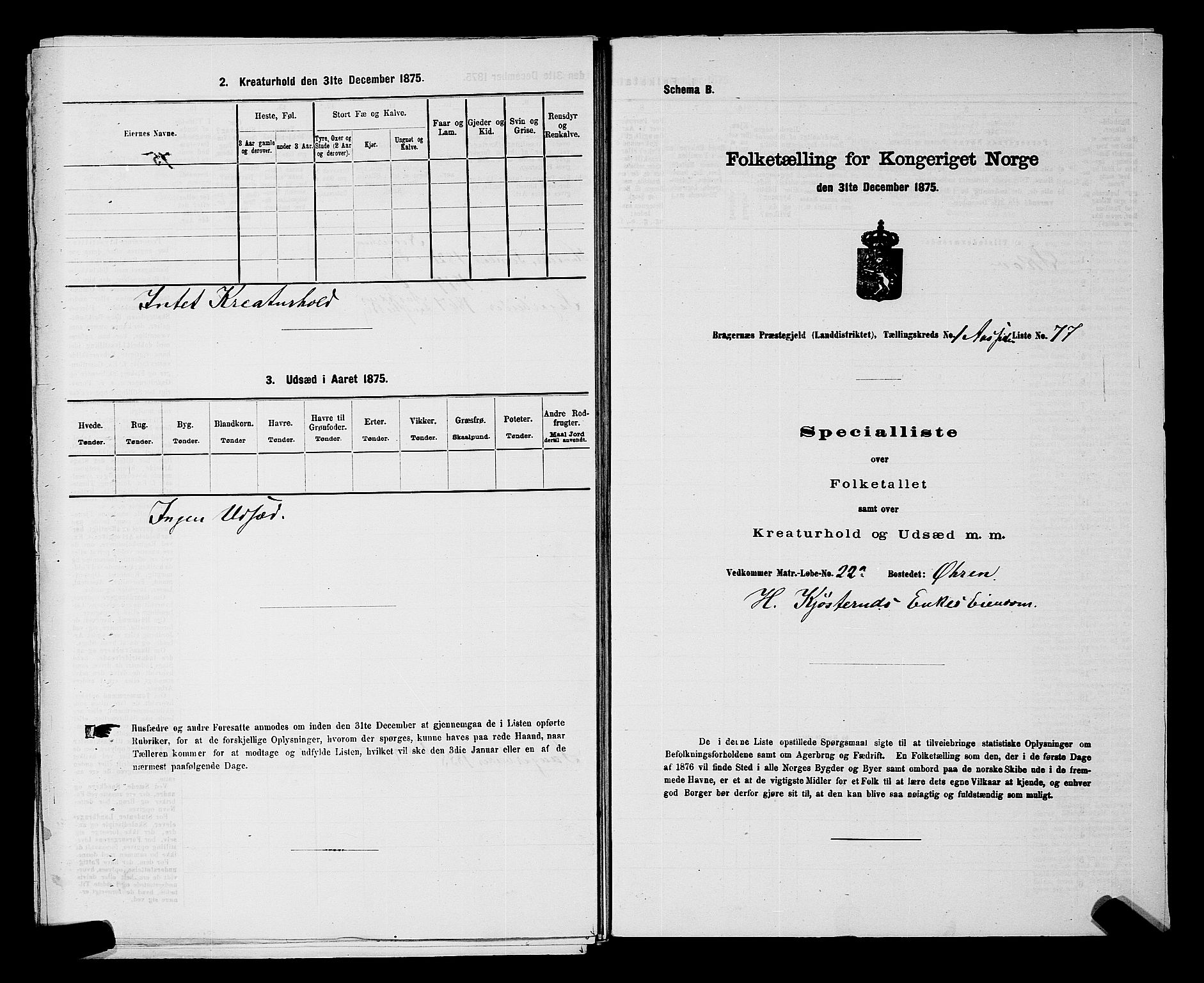 SAKO, 1875 census for 0626P Lier, 1875, p. 237