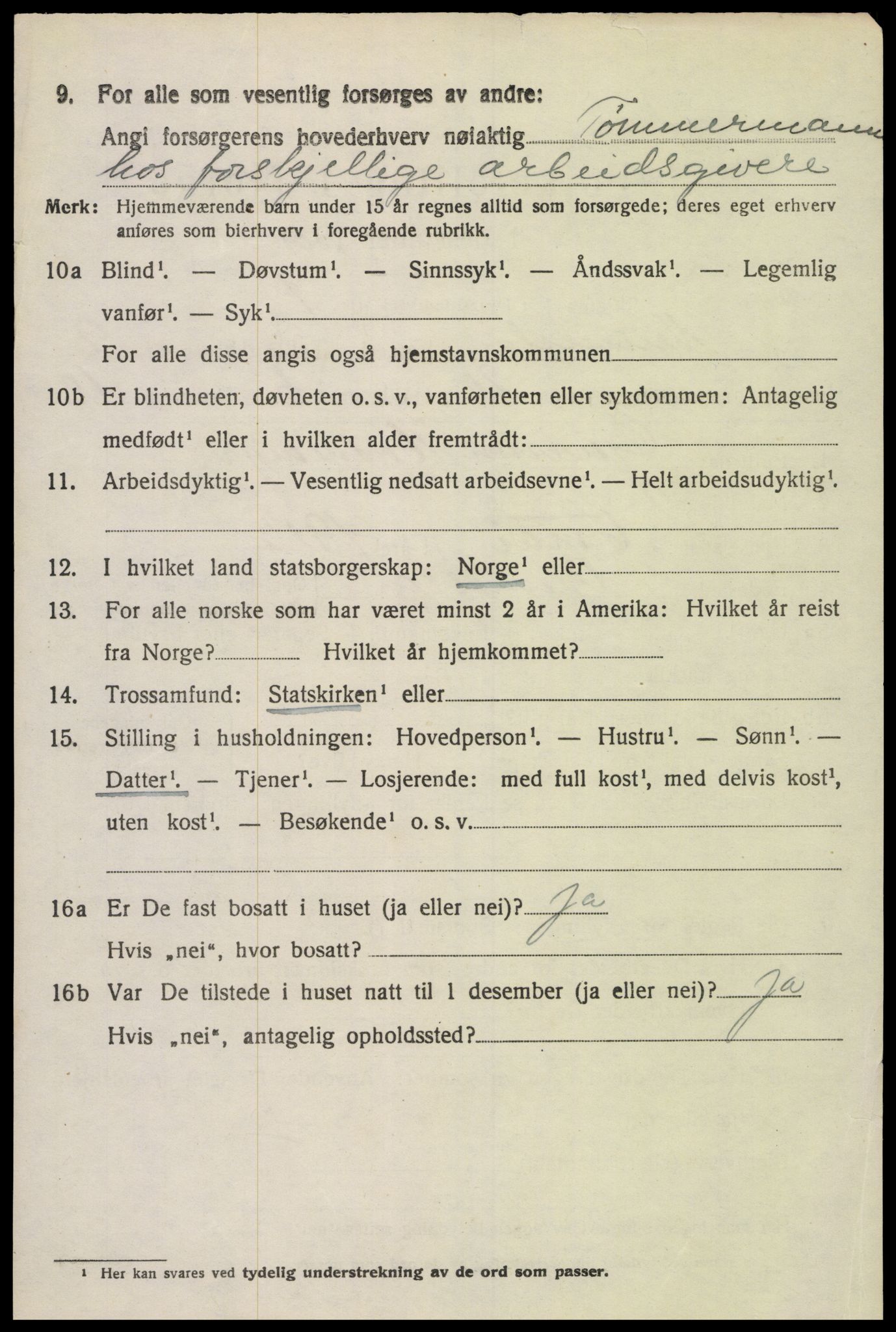 SAK, 1920 census for Vennesla, 1920, p. 6635