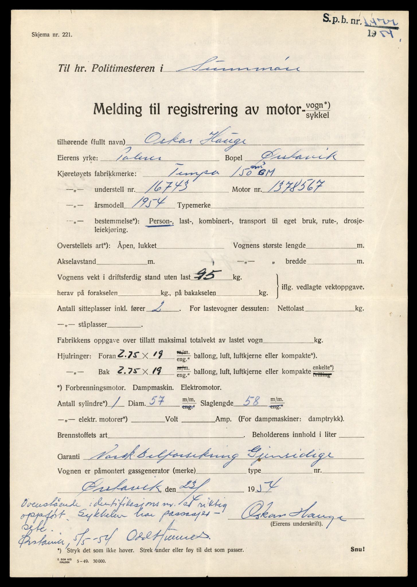 Møre og Romsdal vegkontor - Ålesund trafikkstasjon, AV/SAT-A-4099/F/Fe/L0037: Registreringskort for kjøretøy T 13031 - T 13179, 1927-1998, p. 2133