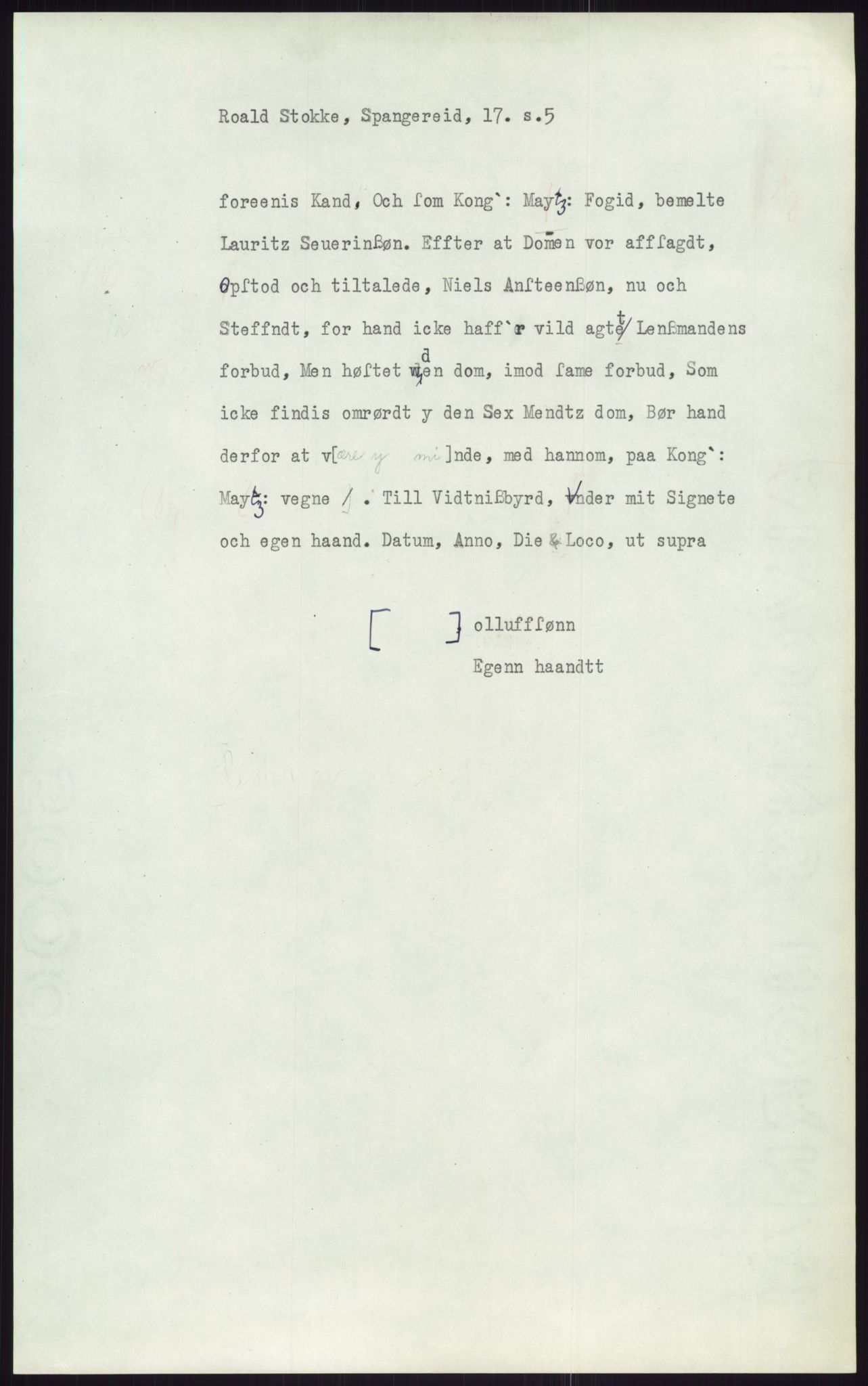 Samlinger til kildeutgivelse, Diplomavskriftsamlingen, AV/RA-EA-4053/H/Ha, p. 3161