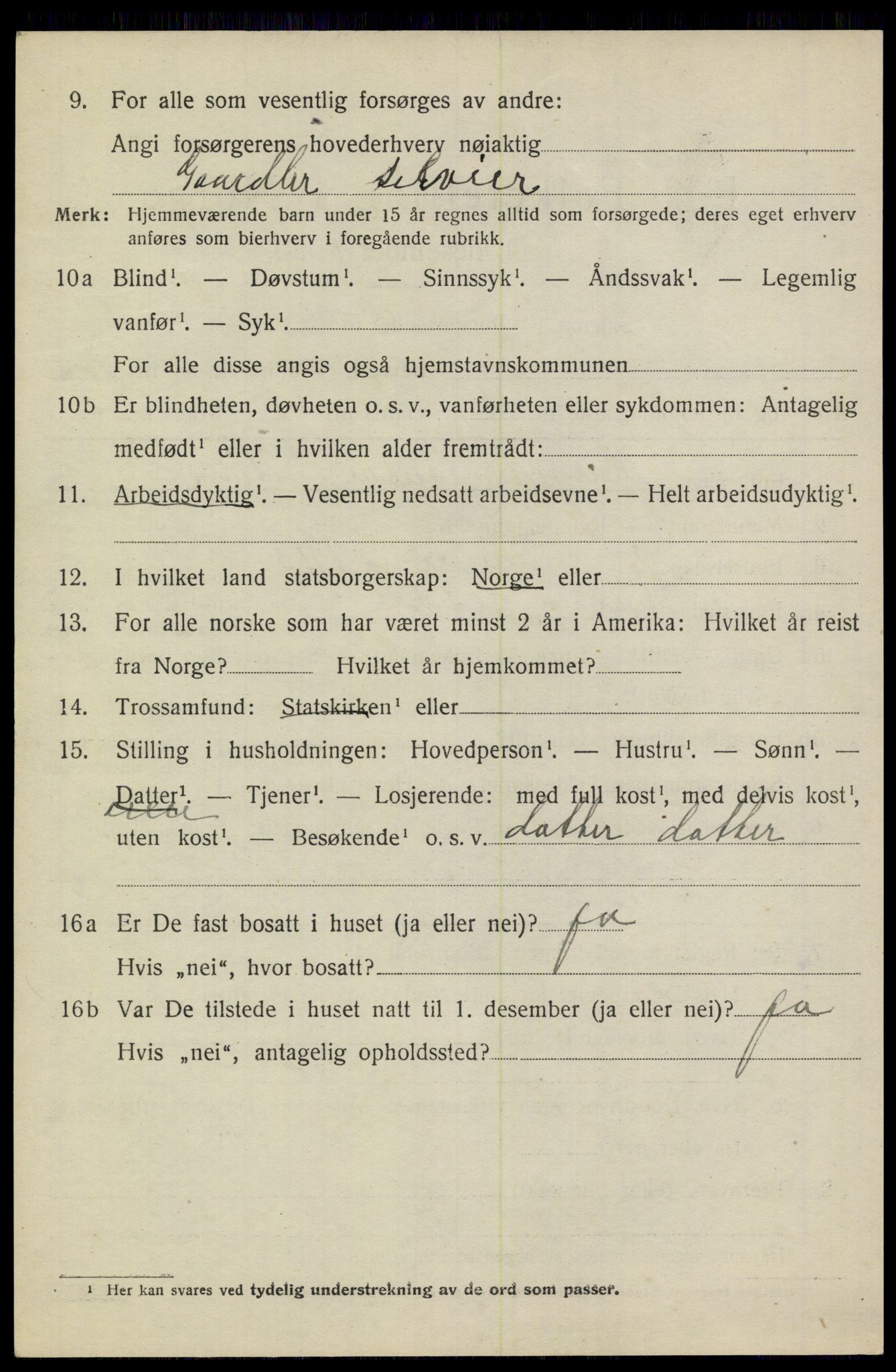 SAKO, 1920 census for Heddal, 1920, p. 3013
