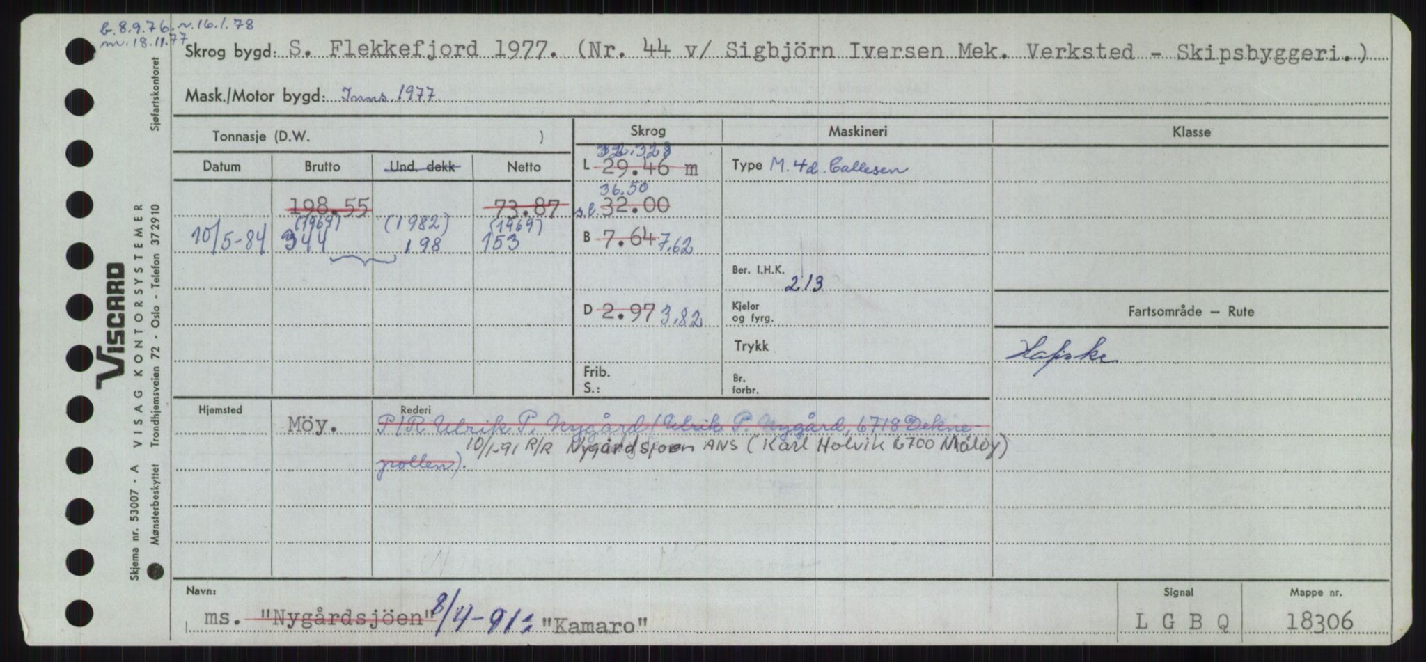 Sjøfartsdirektoratet med forløpere, Skipsmålingen, AV/RA-S-1627/H/Ha/L0003/0001: Fartøy, Hilm-Mar / Fartøy, Hilm-Kol, p. 647