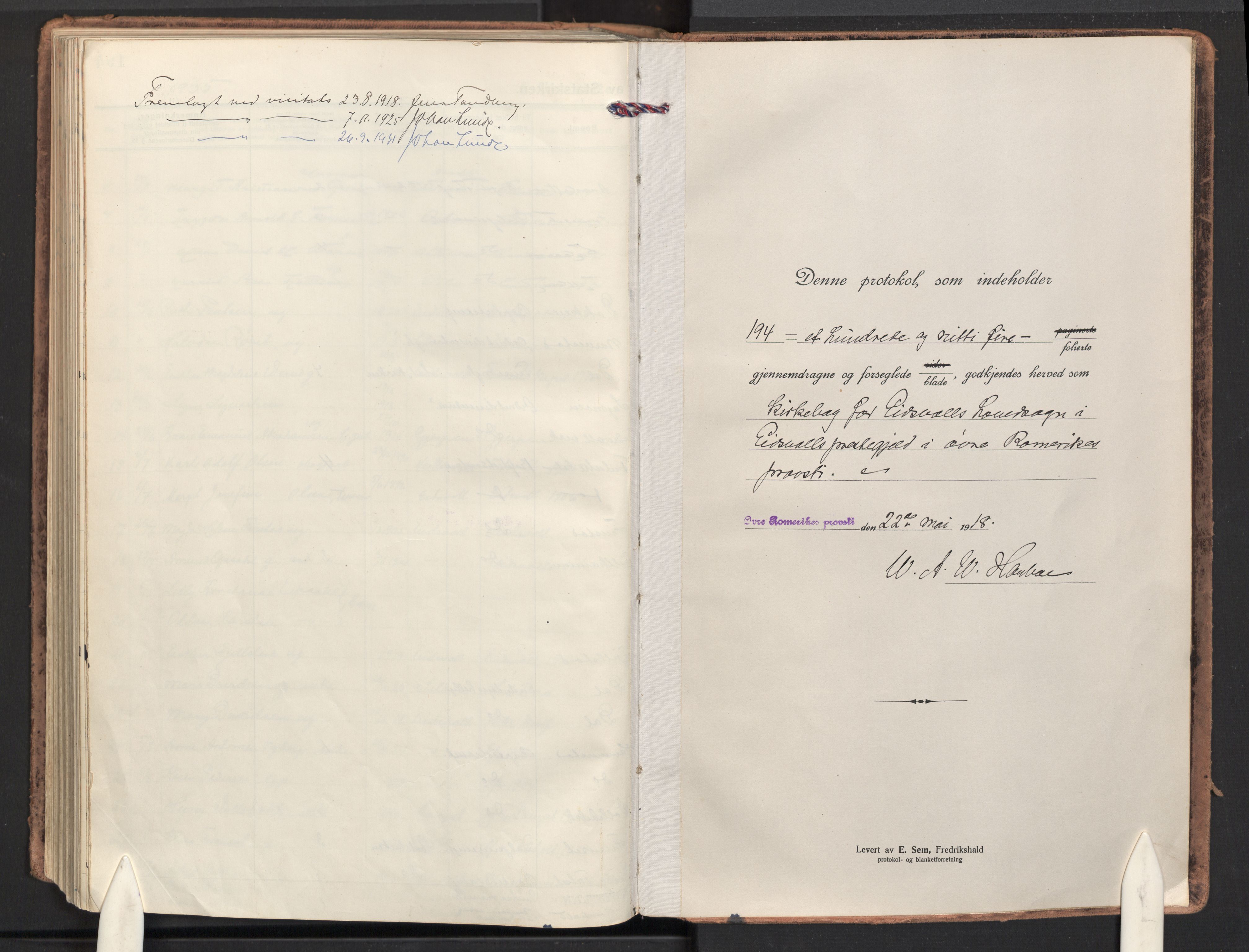 Eidsvoll prestekontor Kirkebøker, SAO/A-10888/F/Fa: Parish register (official) no. I 9, 1918-1935