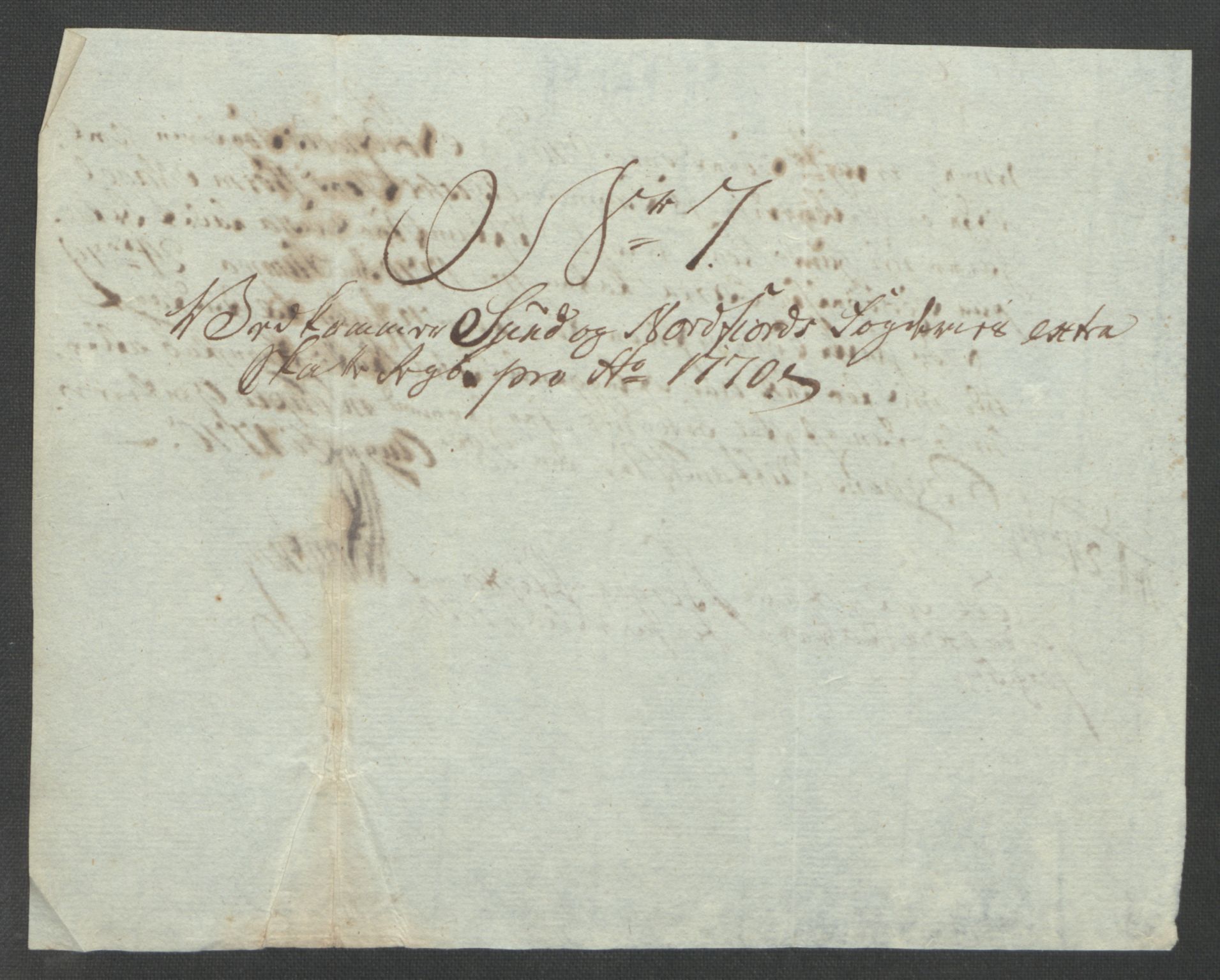 Rentekammeret inntil 1814, Reviderte regnskaper, Fogderegnskap, AV/RA-EA-4092/R53/L3550: Ekstraskatten Sunn- og Nordfjord, 1762-1771, p. 324