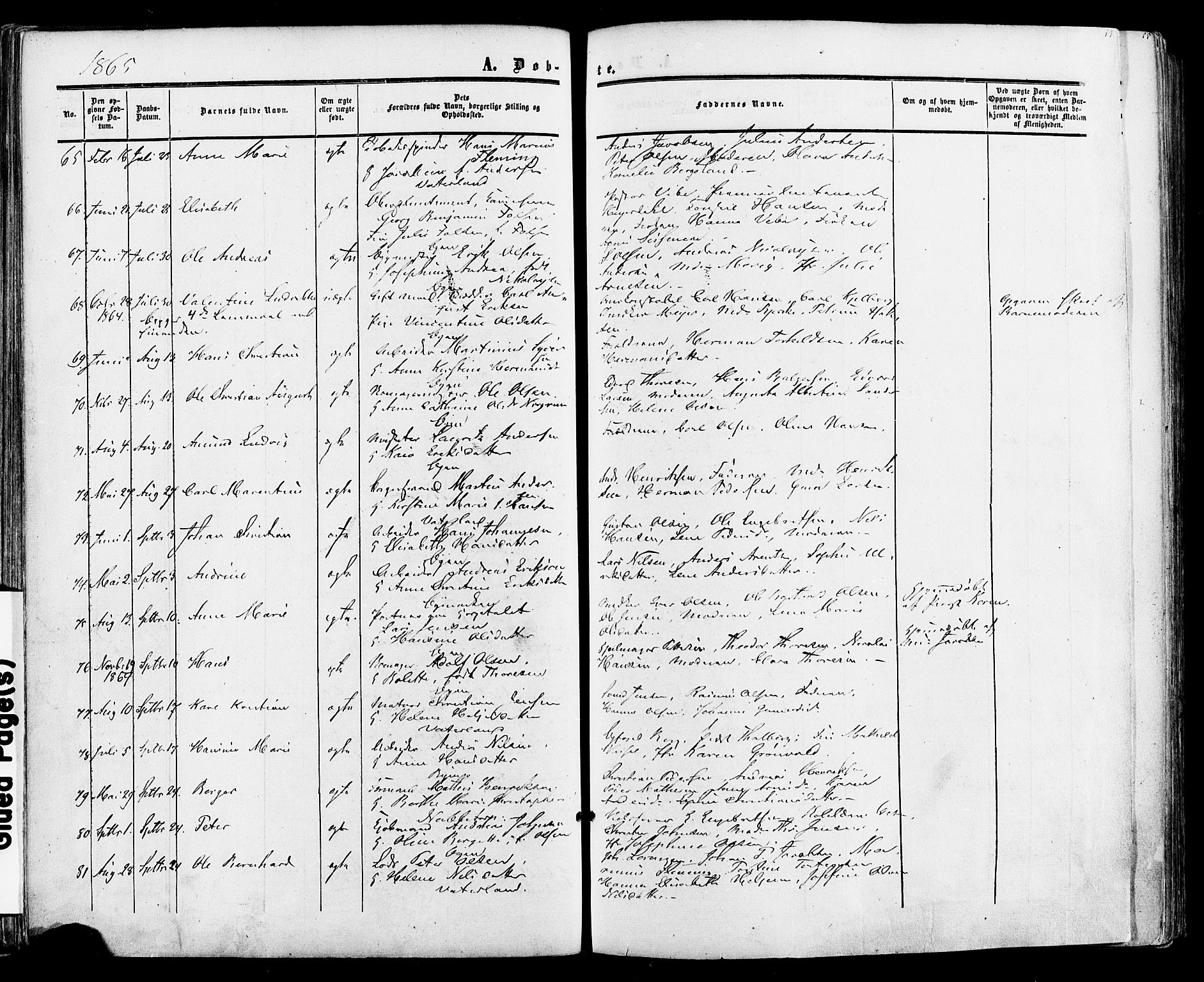 Fredrikstad prestekontor Kirkebøker, AV/SAO-A-11082/F/Fa/L0006: Parish register (official) no. 6, 1857-1878, p. 53