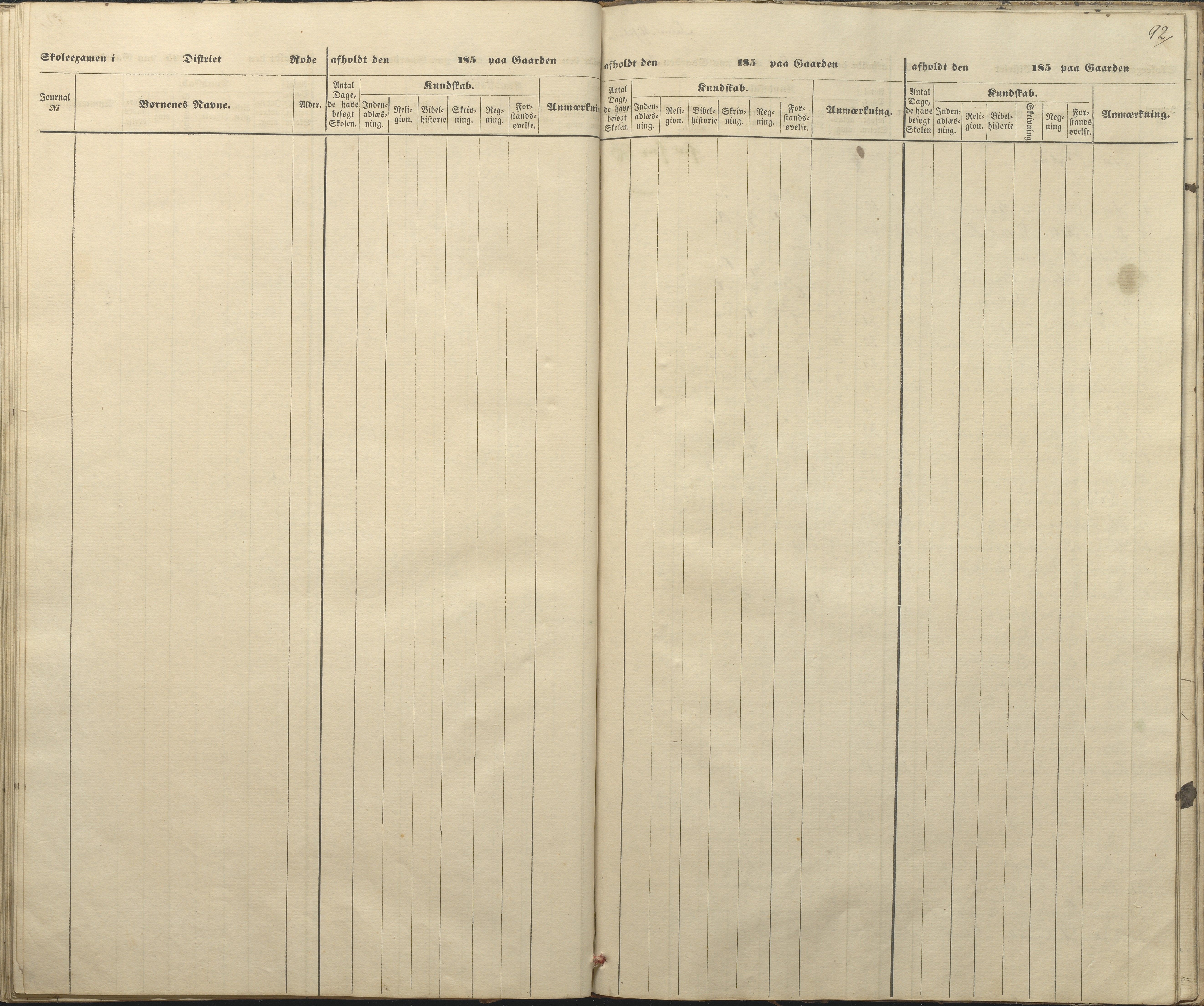 Øyestad kommune frem til 1979, AAKS/KA0920-PK/06/06A/L0047: Eksamensprotokoll, 1855-1865, p. 84