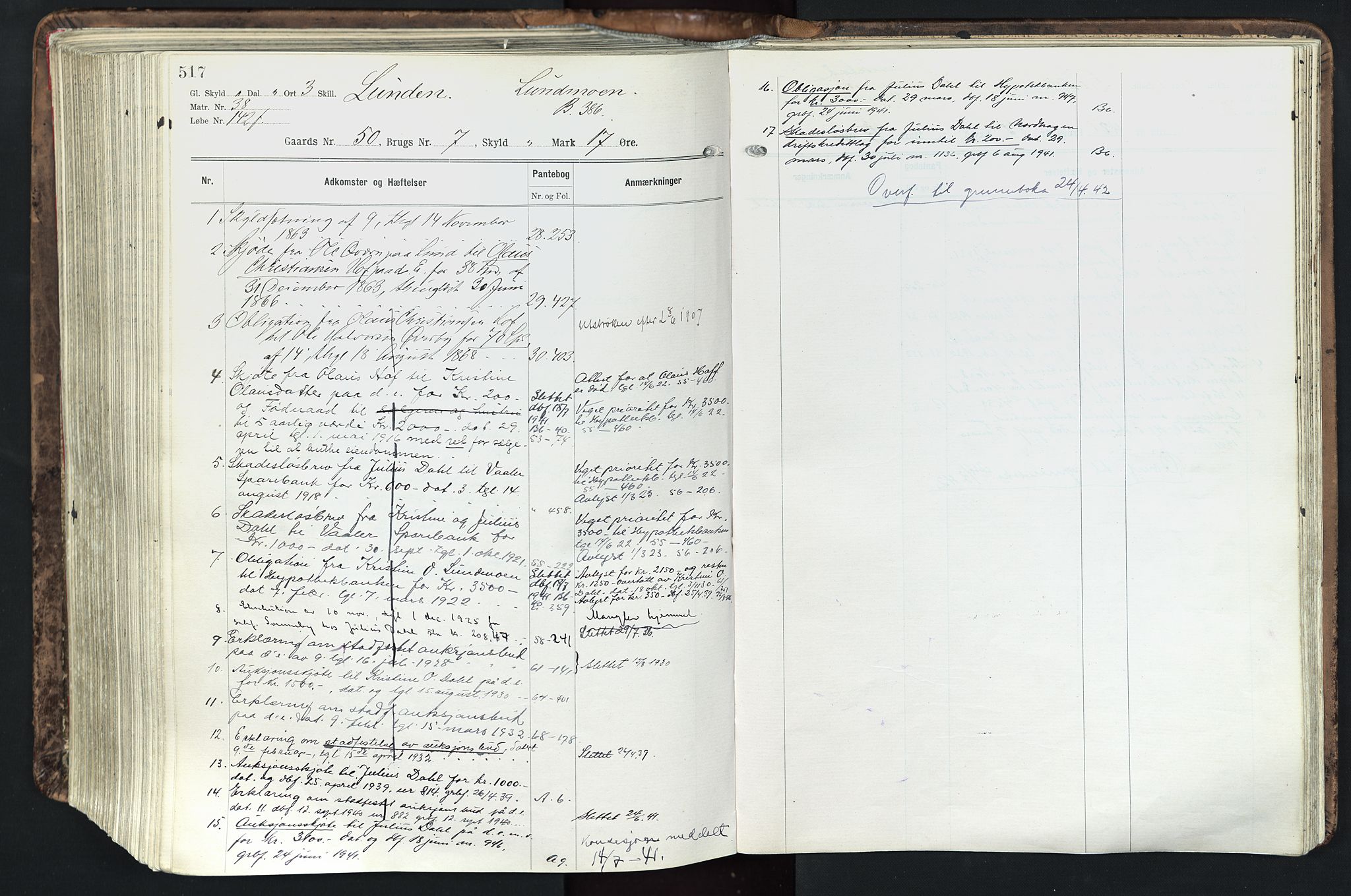 Solør tingrett, AV/SAH-TING-008/H/Ha/Hak/L0003: Mortgage register no. III, 1900-1935, p. 517