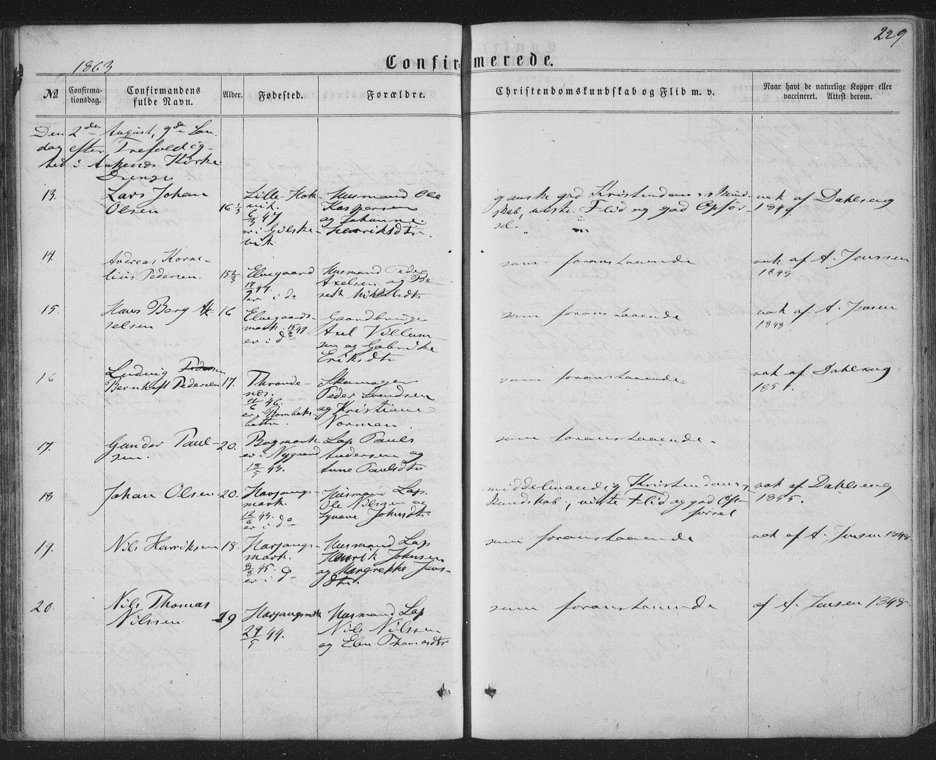 Ministerialprotokoller, klokkerbøker og fødselsregistre - Nordland, AV/SAT-A-1459/863/L0896: Parish register (official) no. 863A08, 1861-1871, p. 229