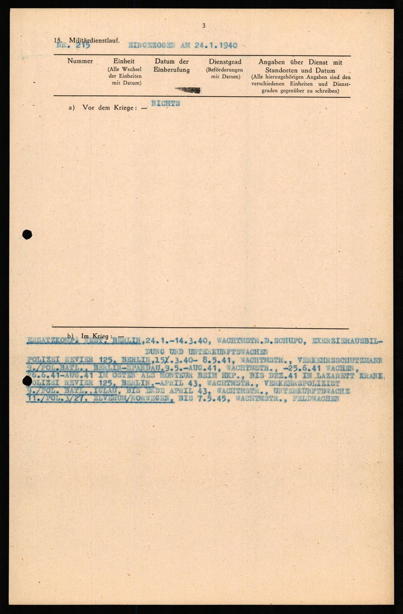 Forsvaret, Forsvarets overkommando II, AV/RA-RAFA-3915/D/Db/L0028: CI Questionaires. Tyske okkupasjonsstyrker i Norge. Tyskere., 1945-1946, p. 499