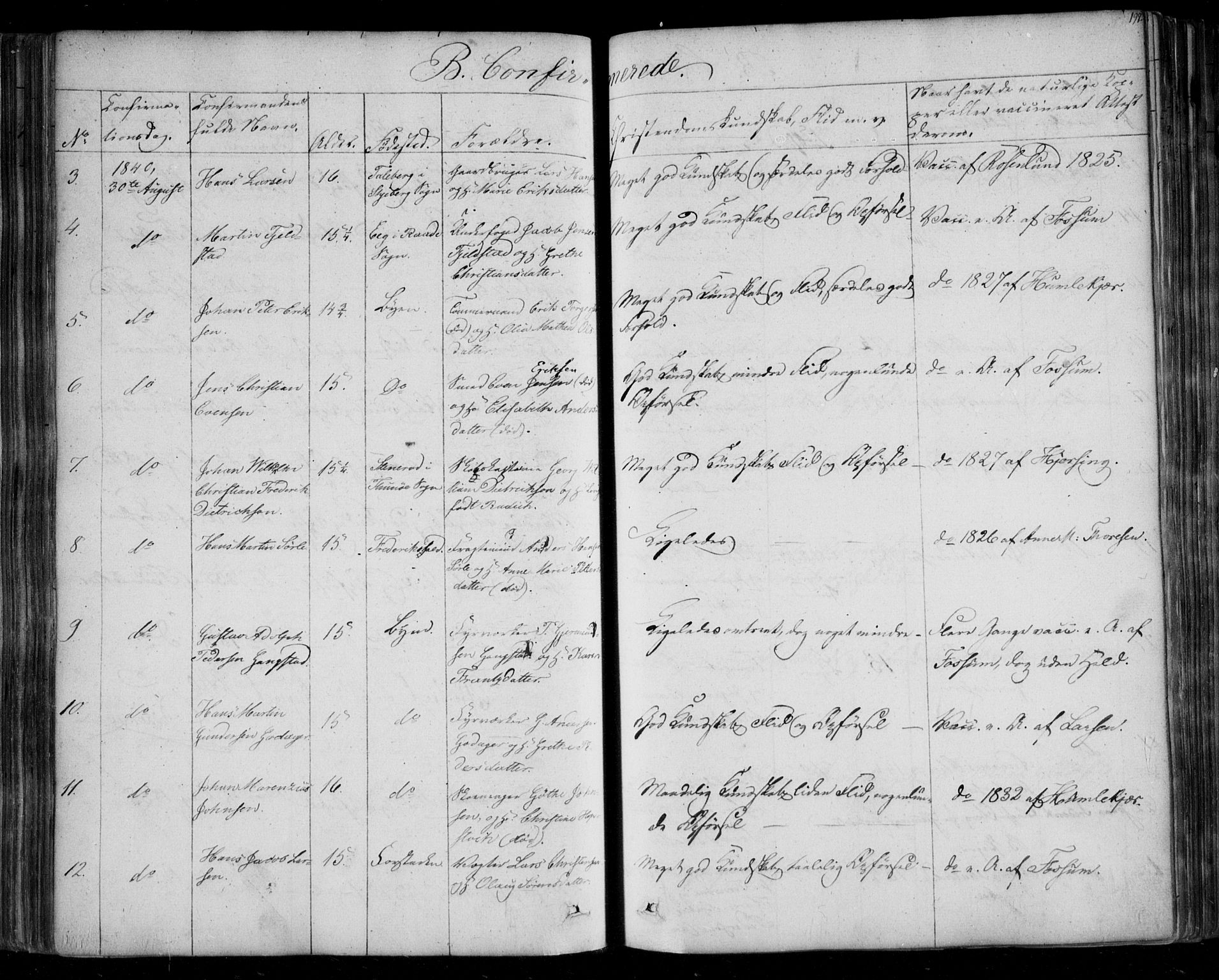 Fredrikstad prestekontor Kirkebøker, SAO/A-11082/F/Fa/L0005: Parish register (official) no. 5, 1835-1856, p. 197