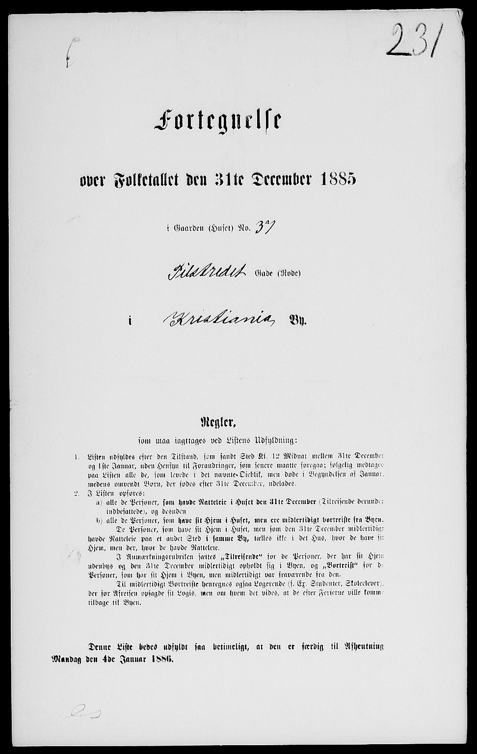 RA, 1885 census for 0301 Kristiania, 1885, p. 2161