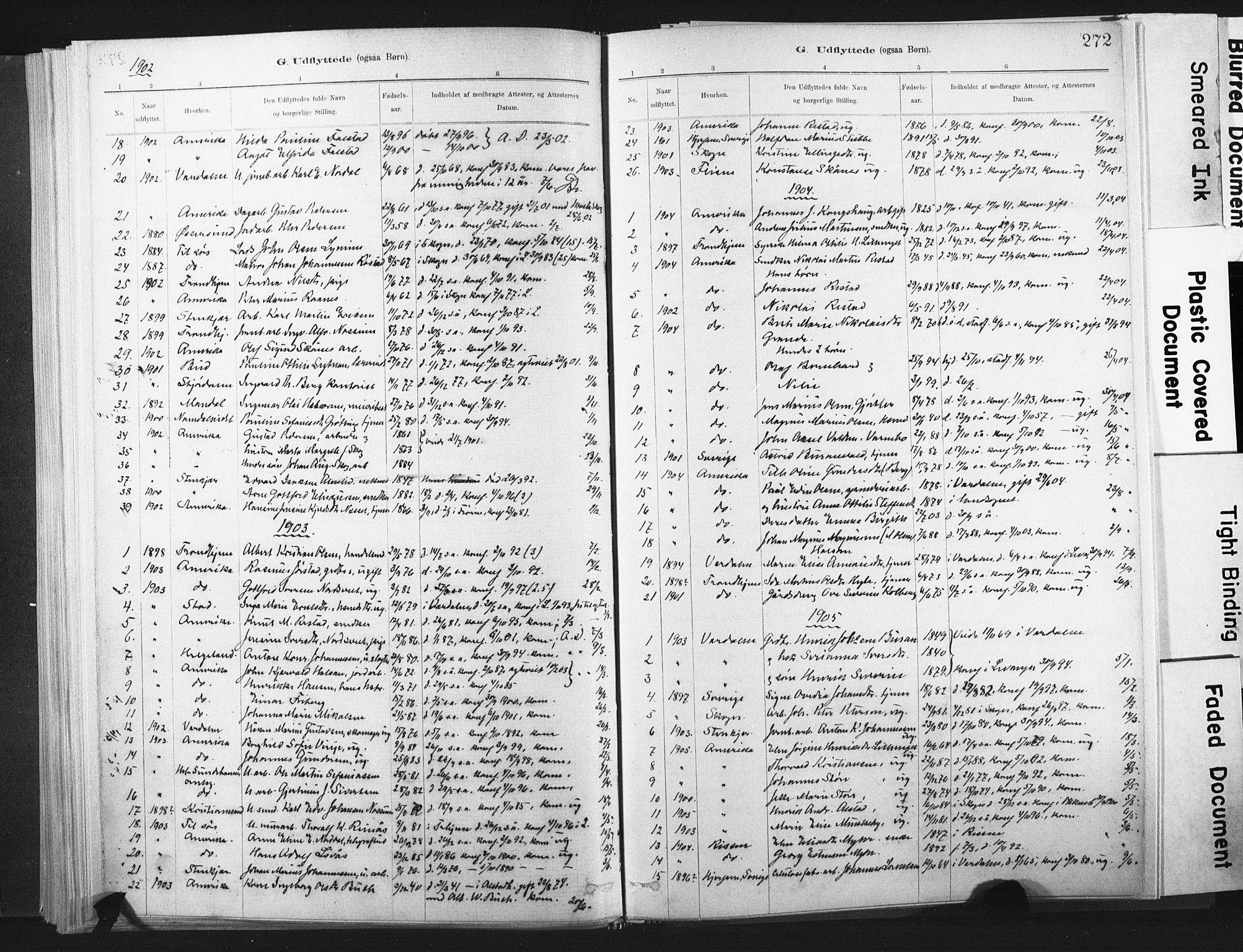 Ministerialprotokoller, klokkerbøker og fødselsregistre - Nord-Trøndelag, SAT/A-1458/721/L0207: Parish register (official) no. 721A02, 1880-1911, p. 272