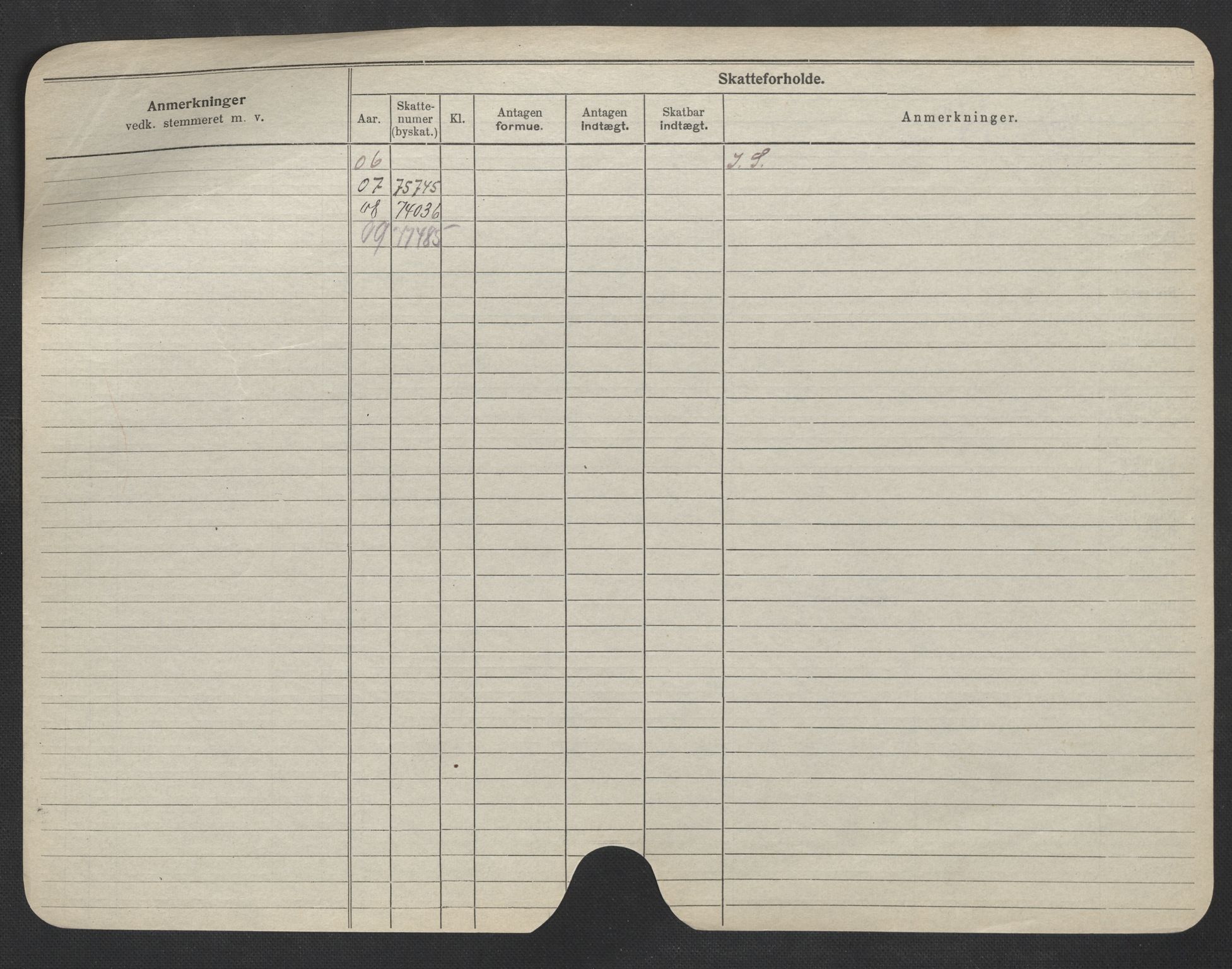 Oslo folkeregister, Registerkort, AV/SAO-A-11715/F/Fa/Fac/L0007: Menn, 1906-1914, p. 606b