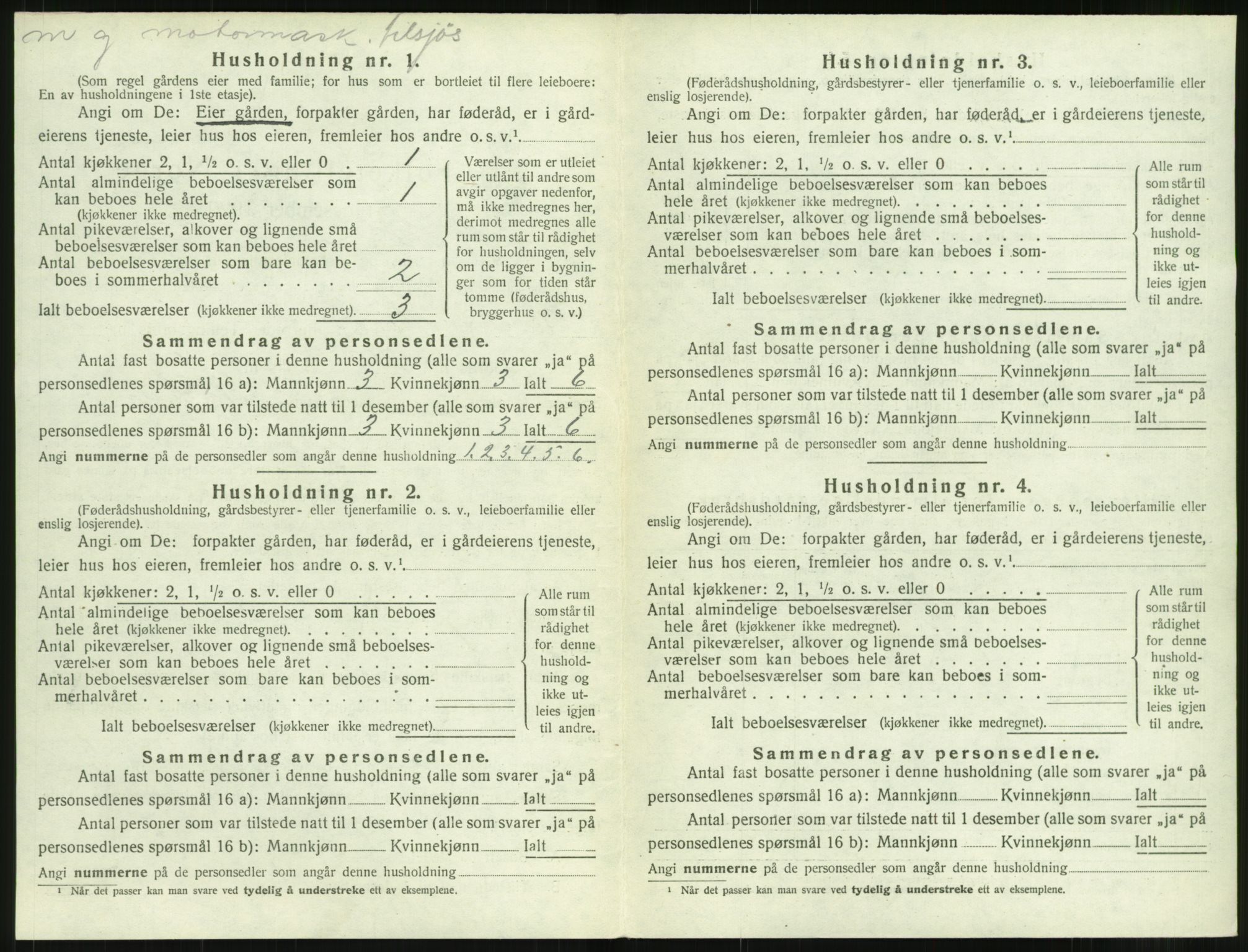 SAT, 1920 census for Eid (MR), 1920, p. 107