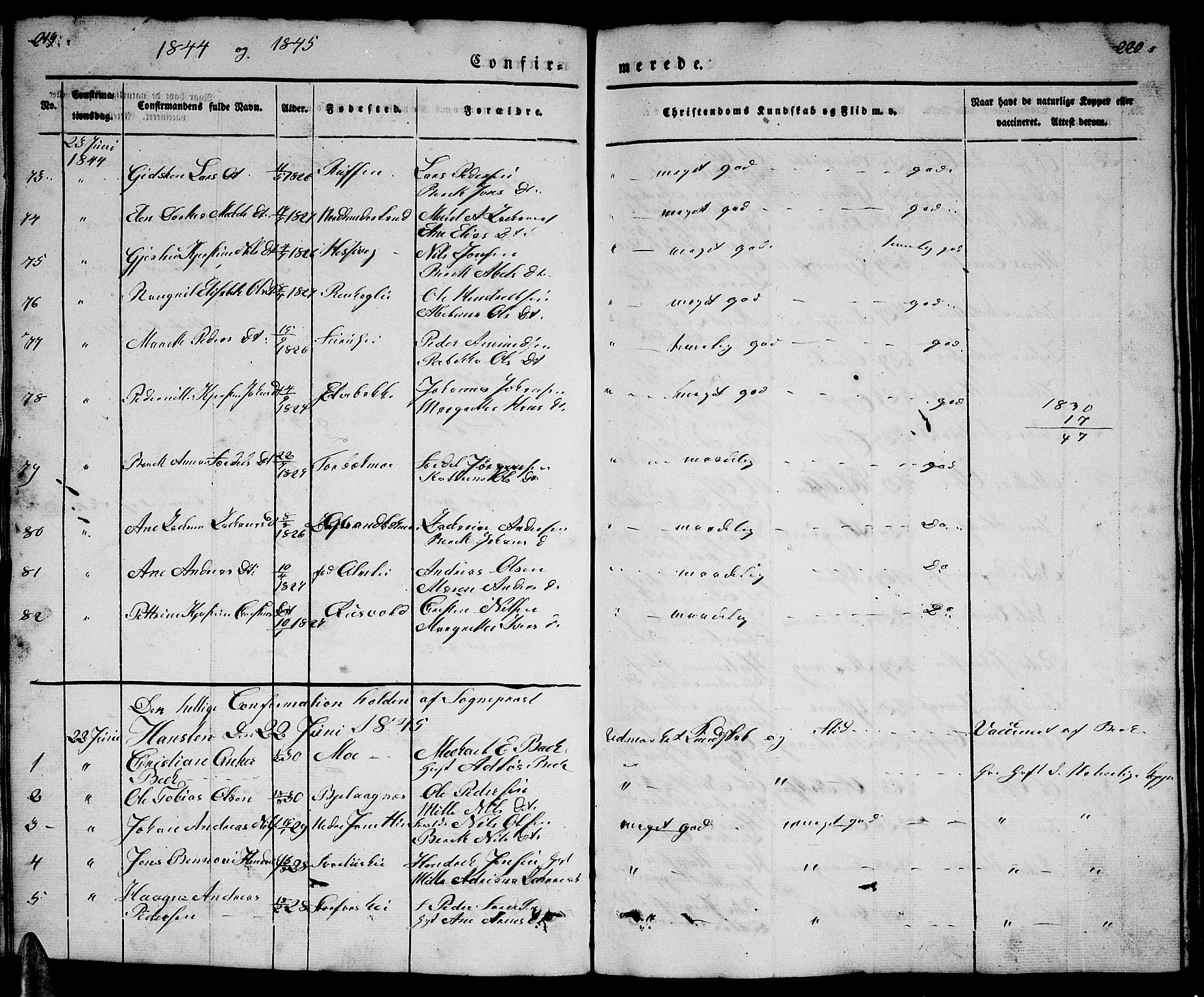 Ministerialprotokoller, klokkerbøker og fødselsregistre - Nordland, SAT/A-1459/827/L0413: Parish register (copy) no. 827C02, 1842-1852, p. 219-220