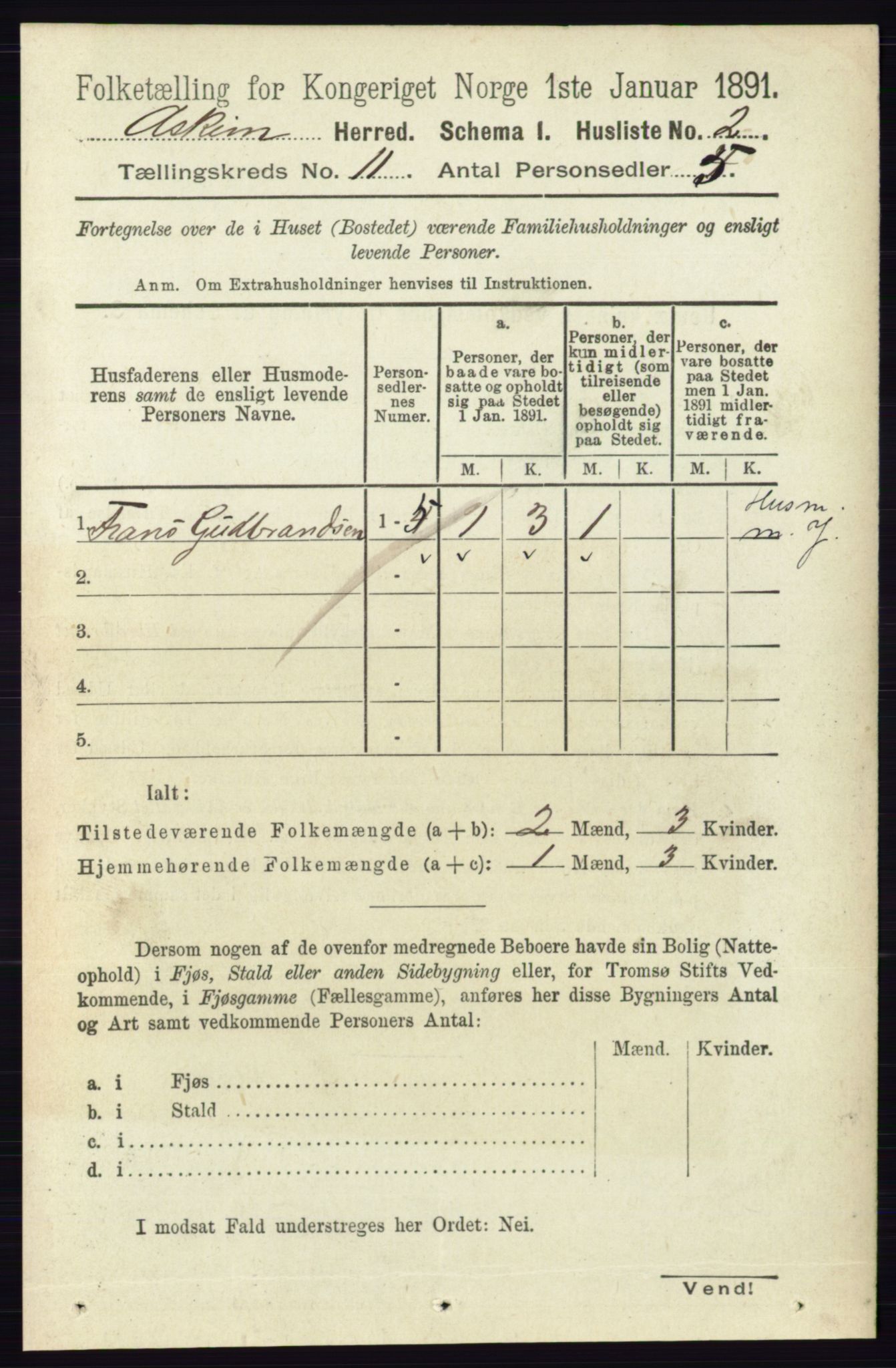 RA, 1891 census for 0124 Askim, 1891, p. 1711