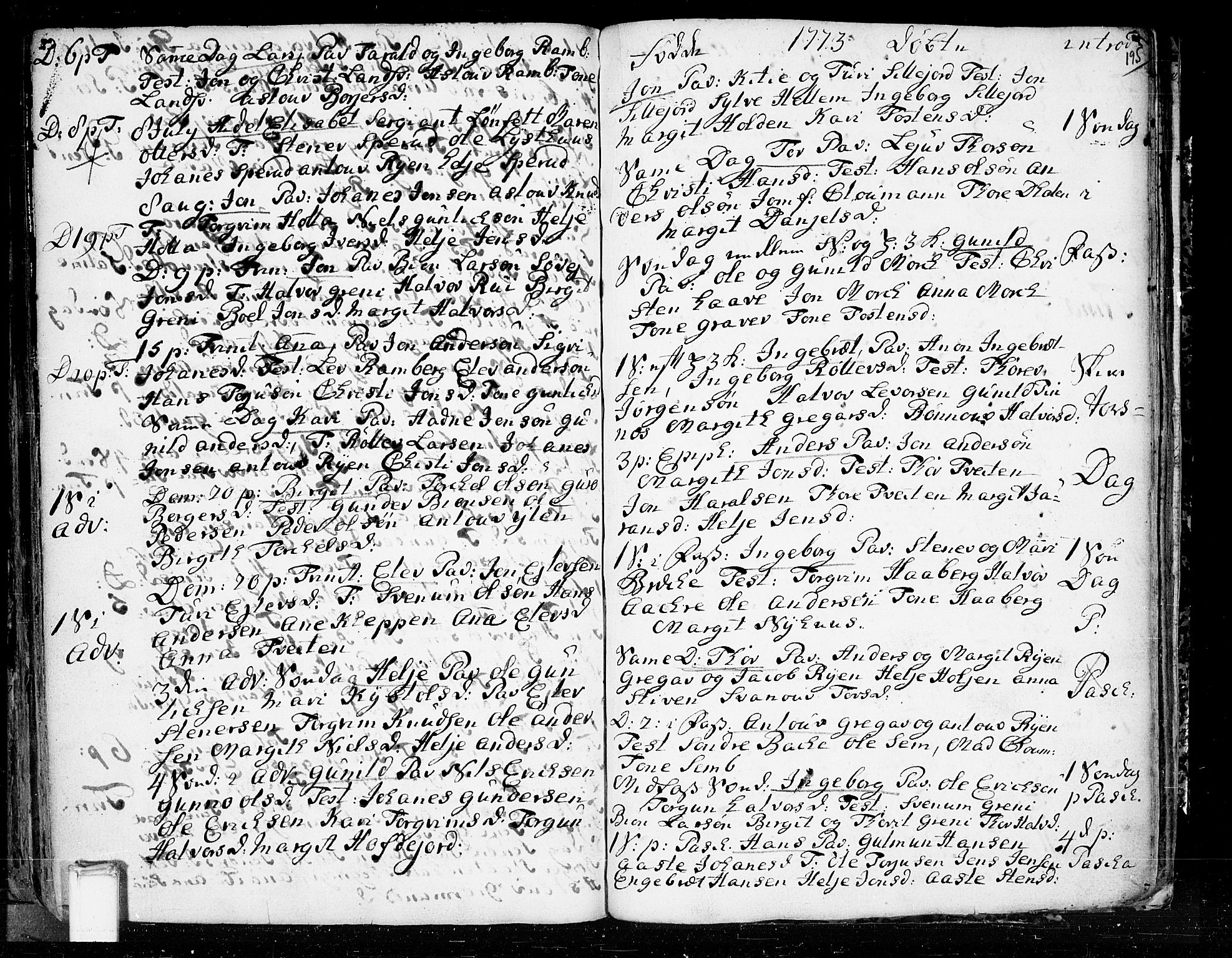 Heddal kirkebøker, SAKO/A-268/F/Fa/L0003: Parish register (official) no. I 3, 1723-1783, p. 195