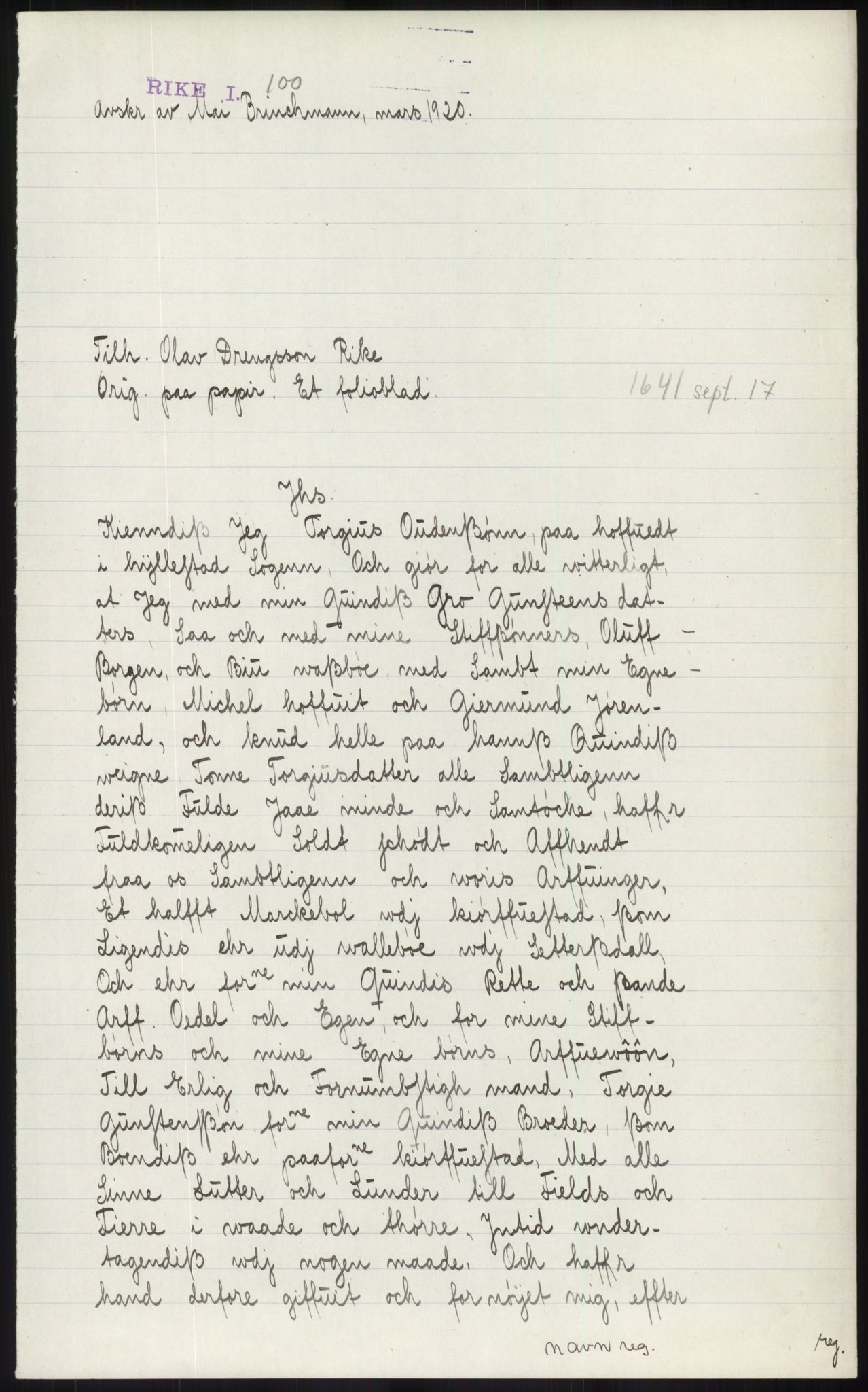 Samlinger til kildeutgivelse, Diplomavskriftsamlingen, AV/RA-EA-4053/H/Ha, p. 485