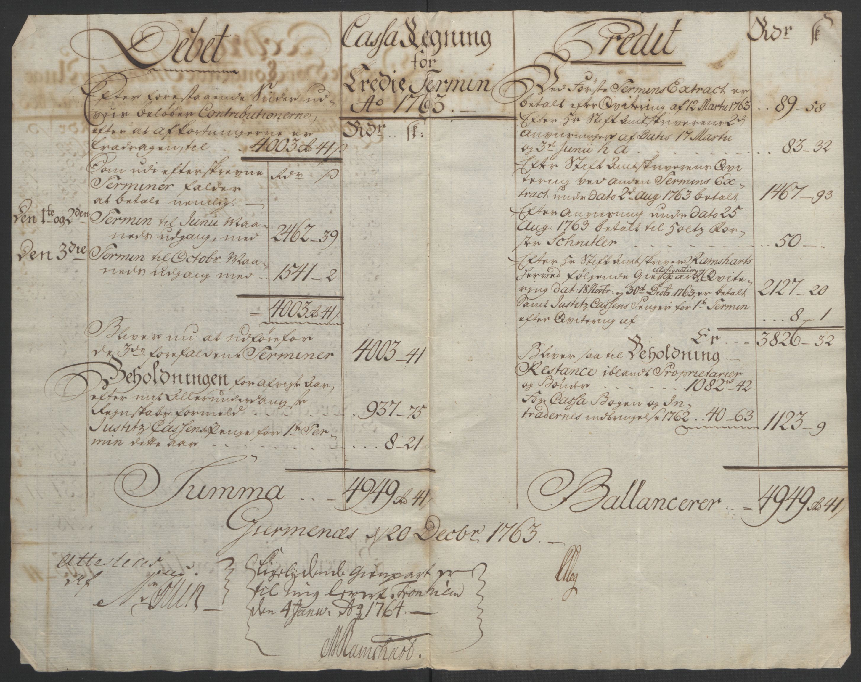 Rentekammeret inntil 1814, Realistisk ordnet avdeling, AV/RA-EA-4070/Ol/L0020/0001: [Gg 10]: Ekstraskatten, 23.09.1762. Romsdal, Strinda, Selbu, Inderøy. / Romsdal, 1764, p. 166