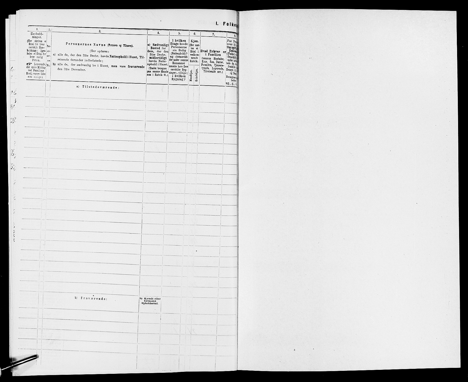 SAK, 1875 census for 1036P Fjotland, 1875, p. 28